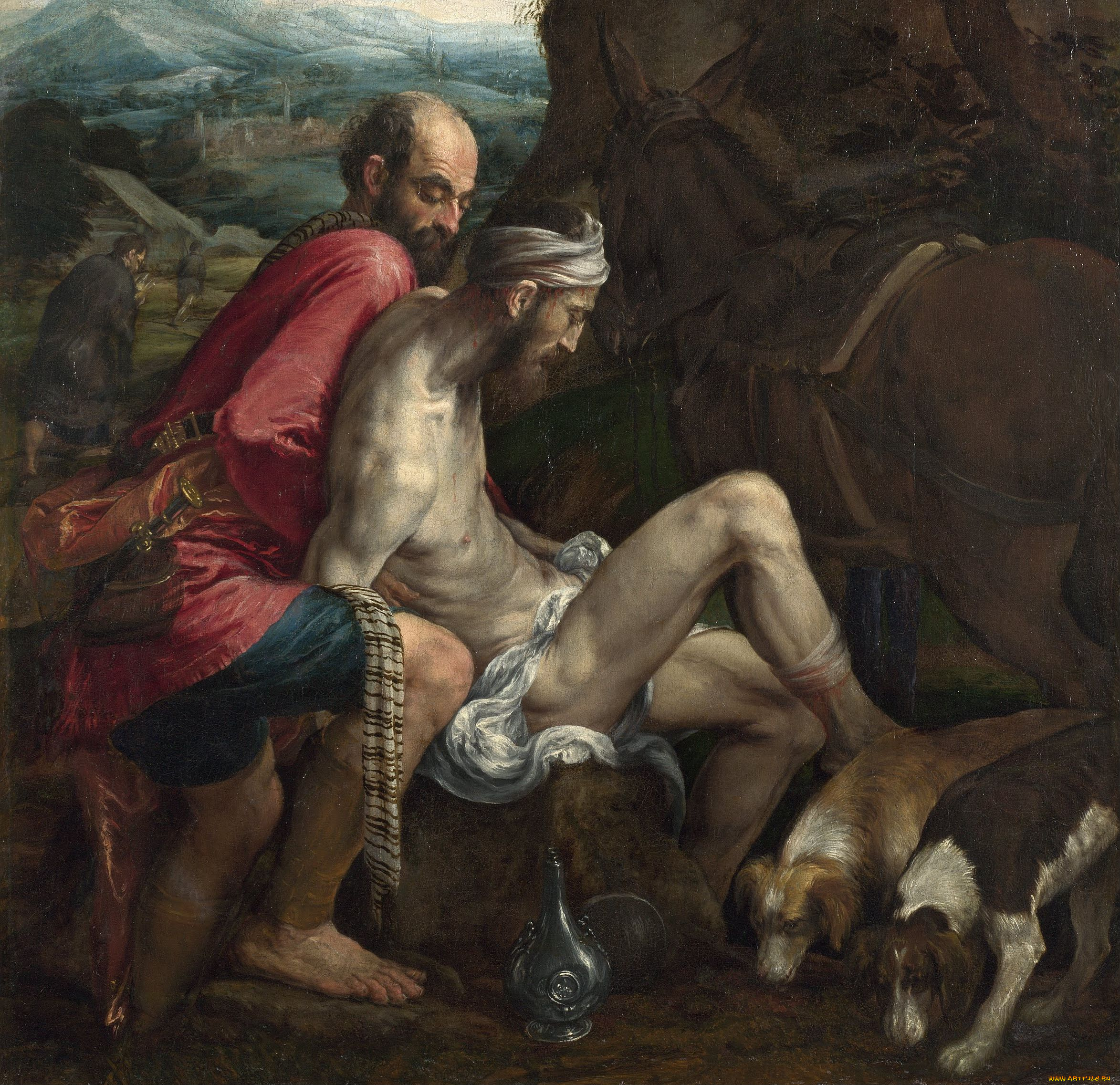 jacopo, bassano, the, good, samaritan, рисованные