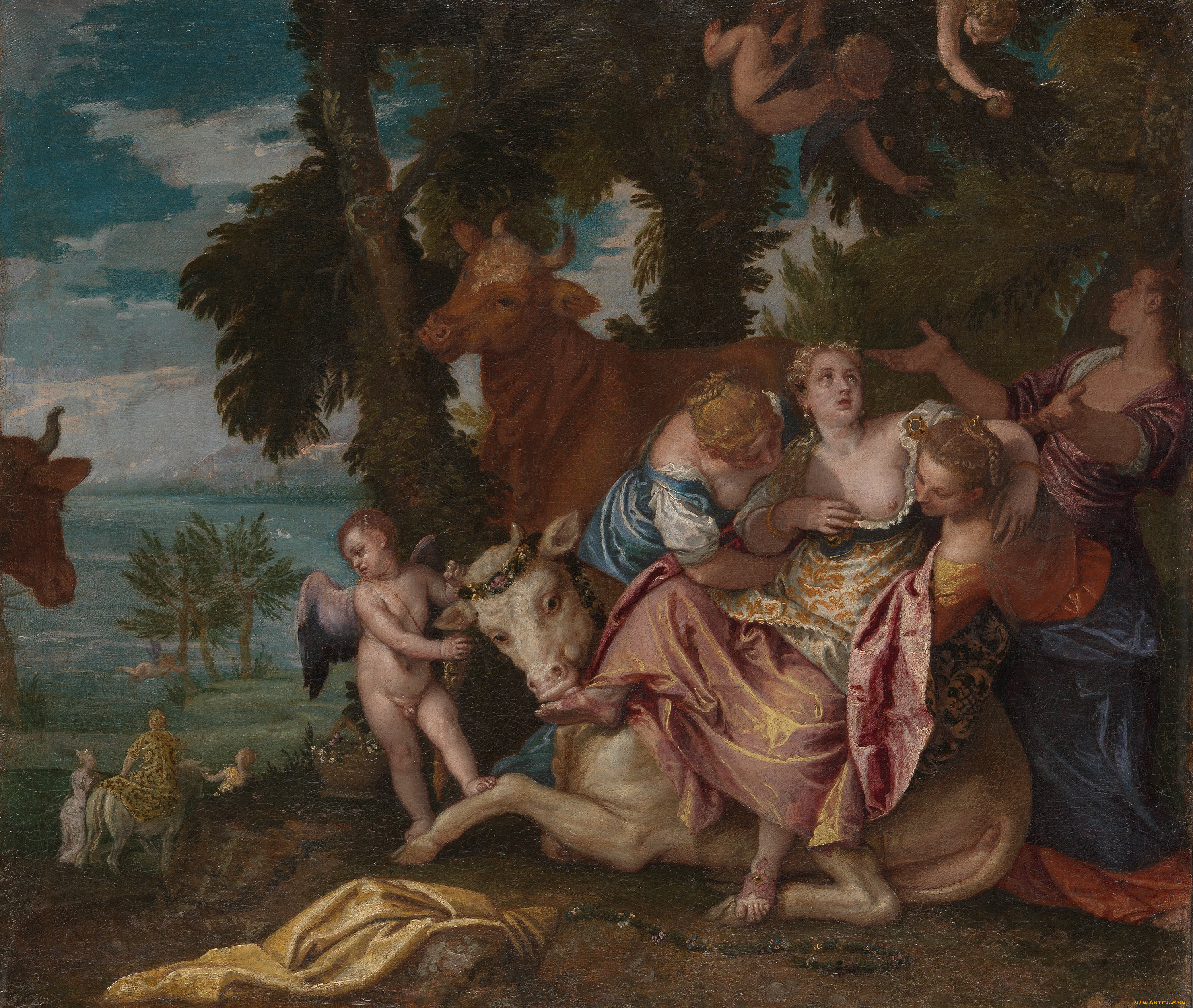 paolo, veronese, the, rape, of, europa, рисованные