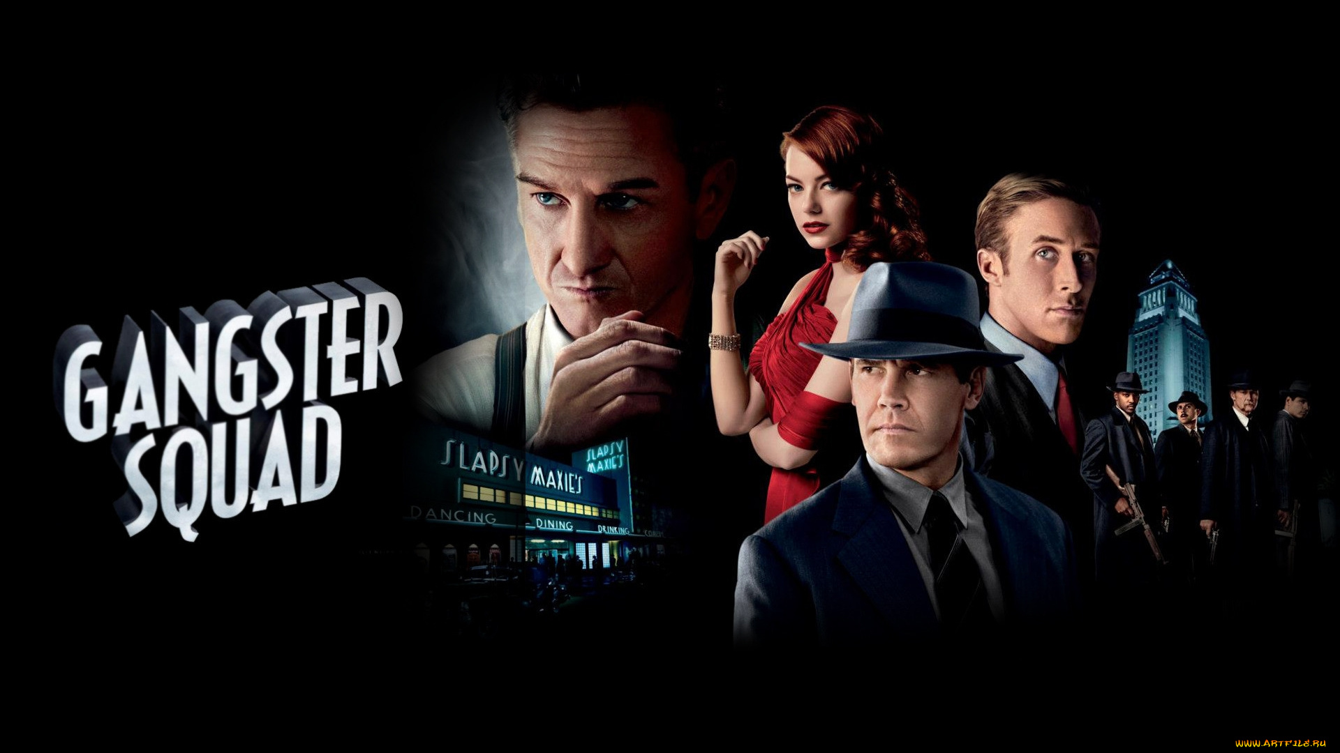 gangster, squad, кино, фильмы, охотники, на, генгстеров, драма, криминал