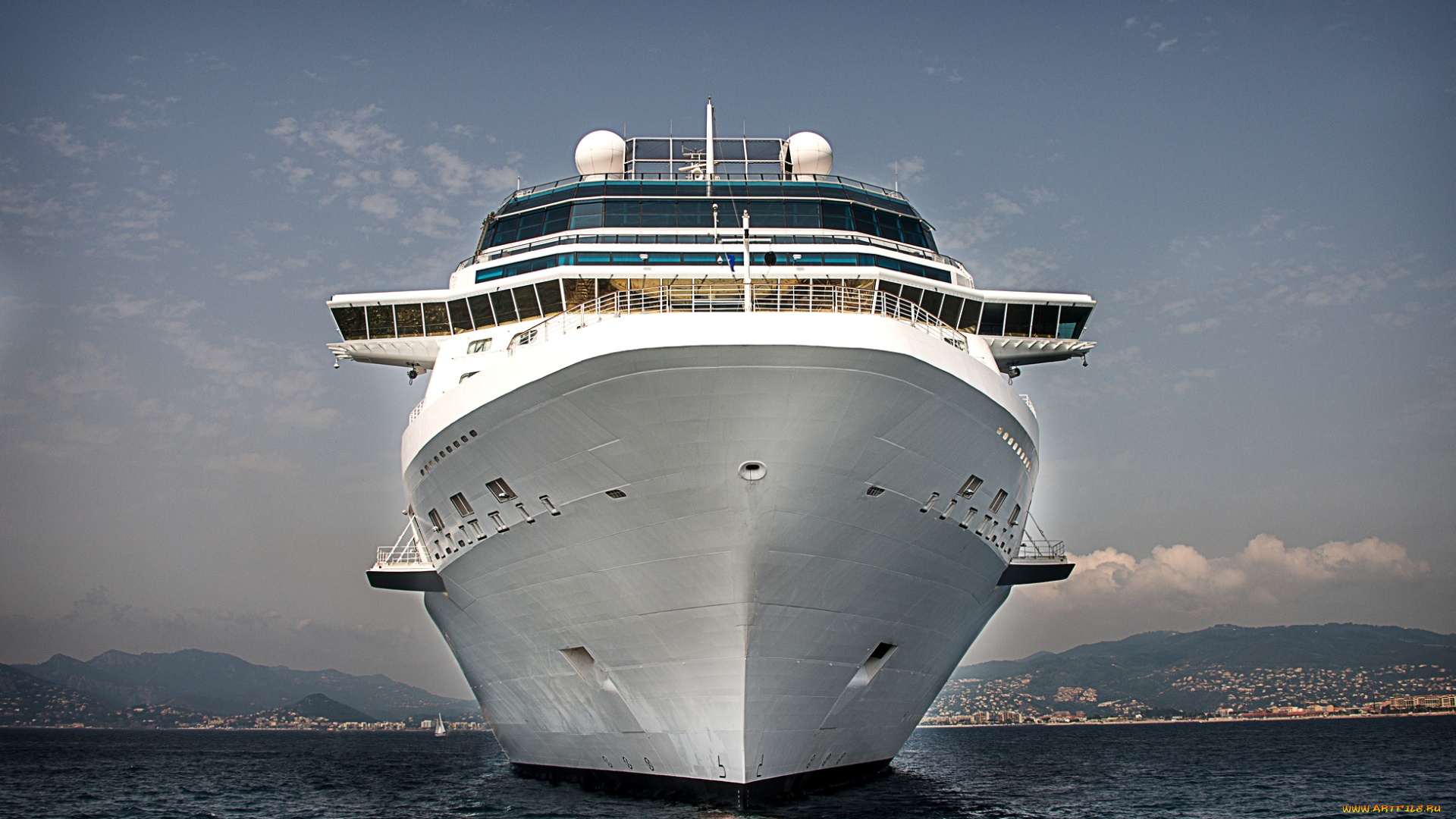корабли, лайнеры, круиз, нос