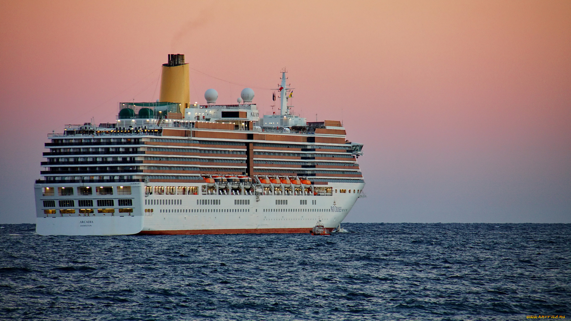 лайнер, аркадия, корабли, лайнеры