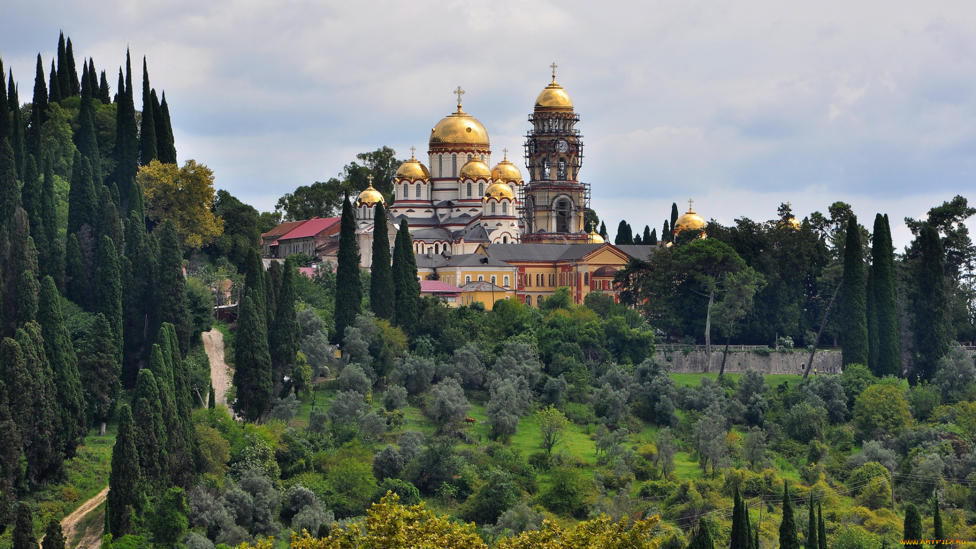 новоафонский, монастырь, абхазия, города, православные, церкви, монастыри