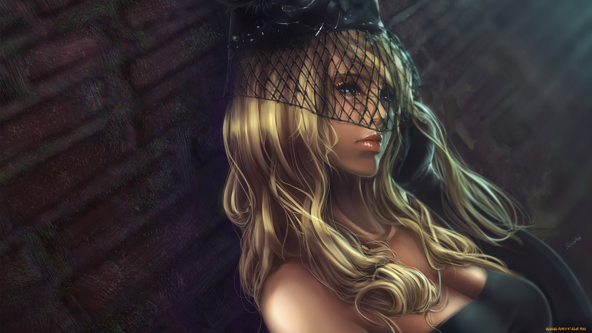 рисованные, люди, blonde, art, girls