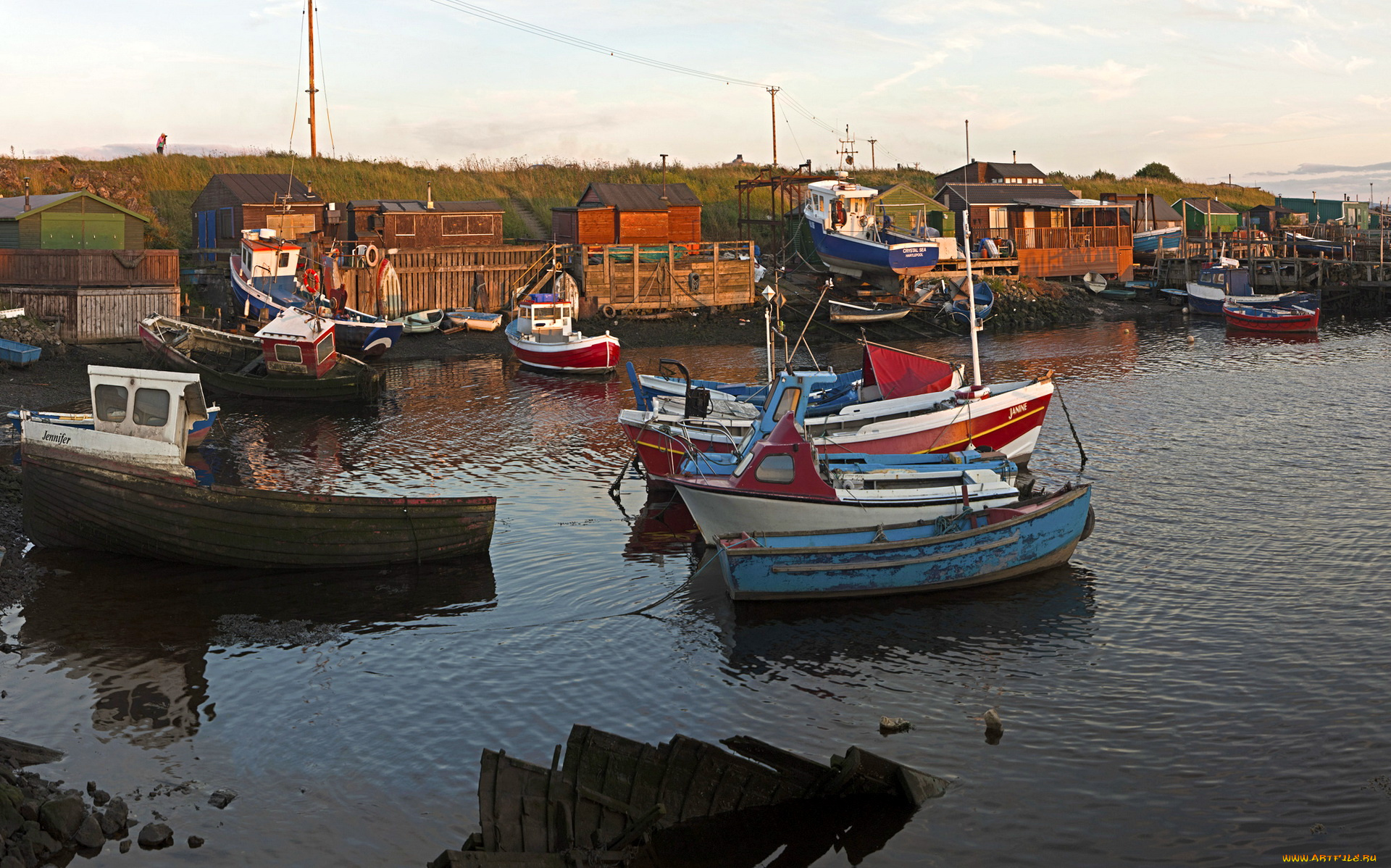 англия, редкар, кливленд, корабли, разные, вместе, лодки, катера