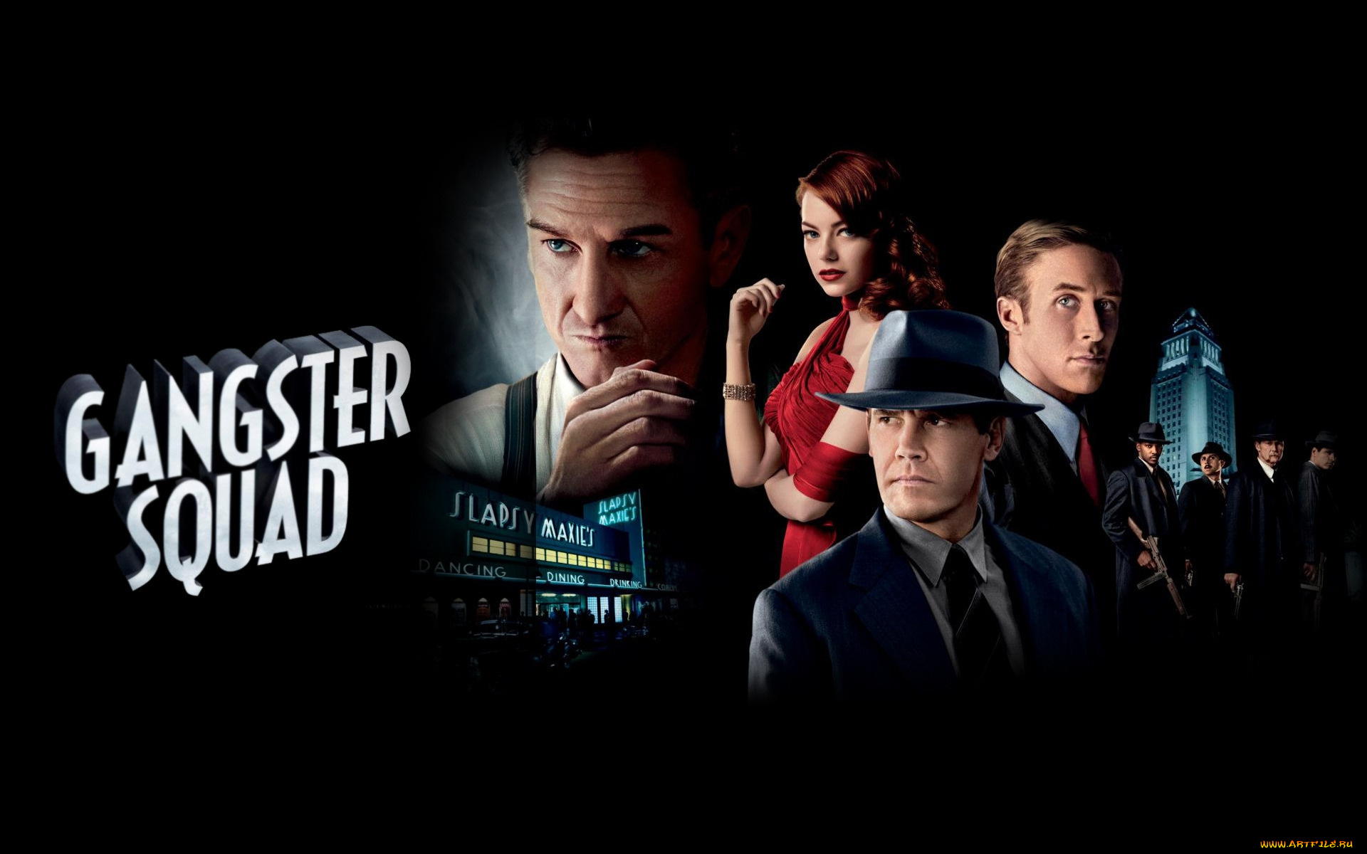 gangster, squad, кино, фильмы, охотники, на, генгстеров, драма, криминал
