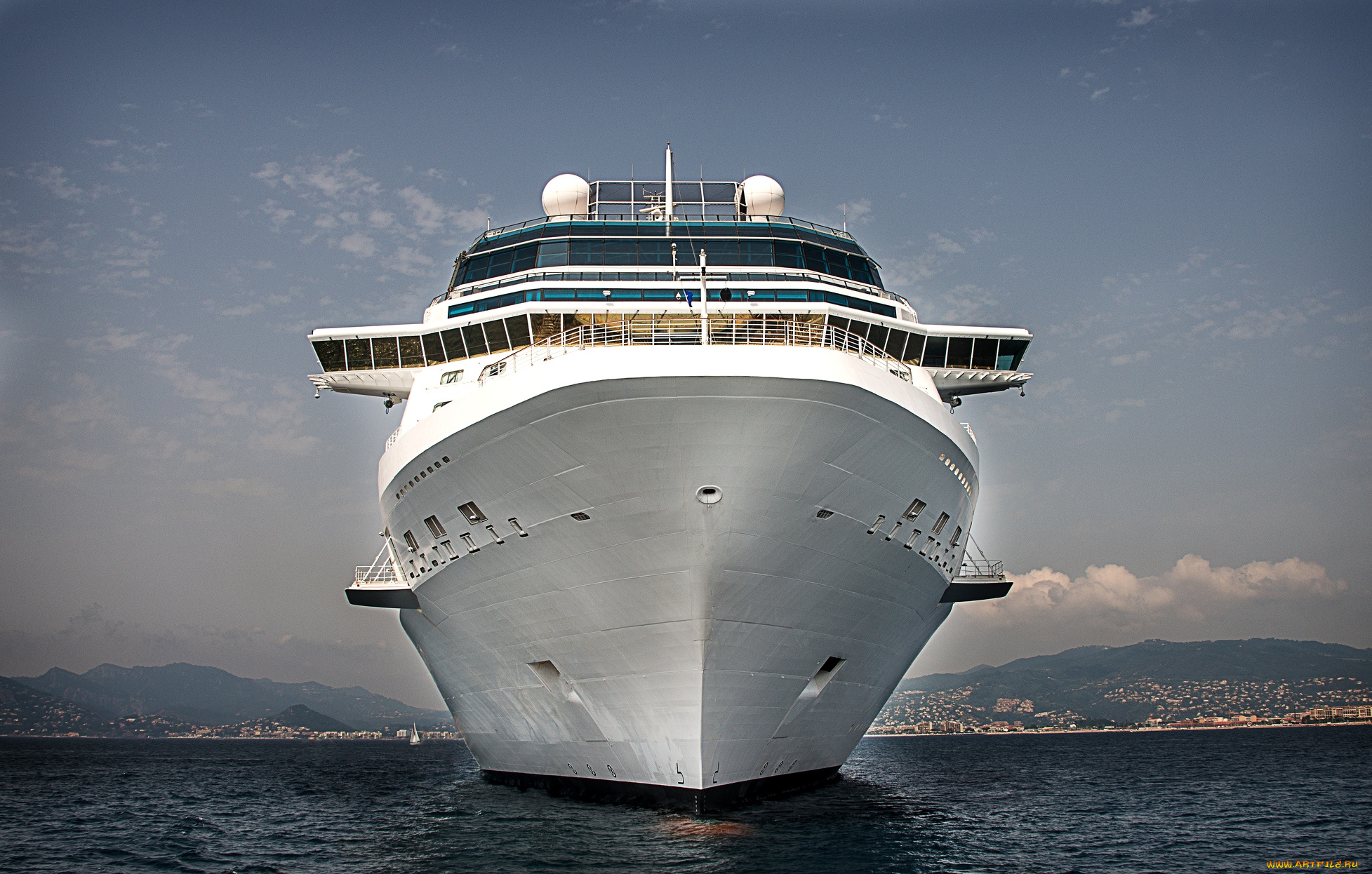 корабли, лайнеры, круиз, нос