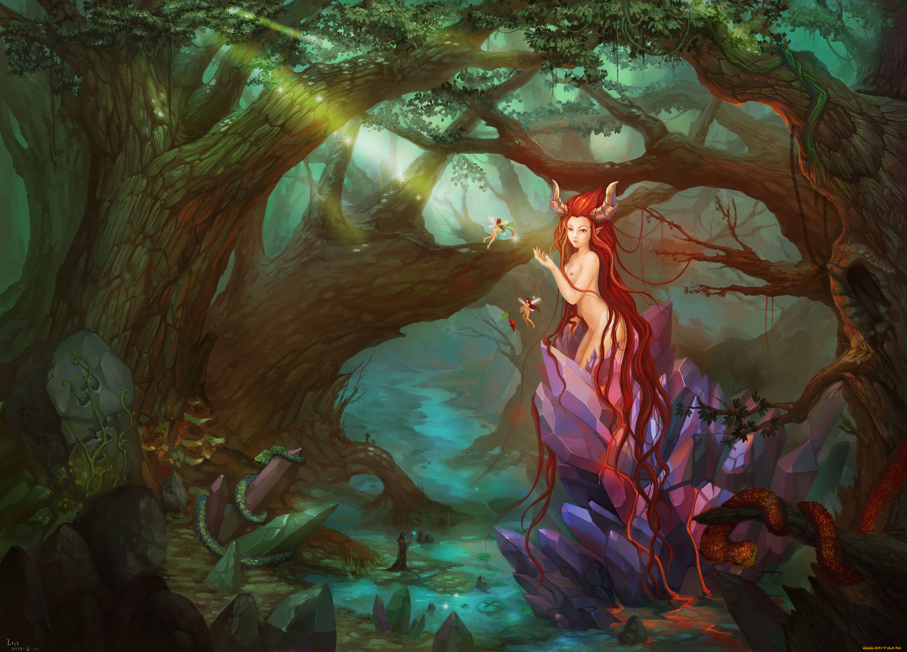 фэнтези, существа, лес