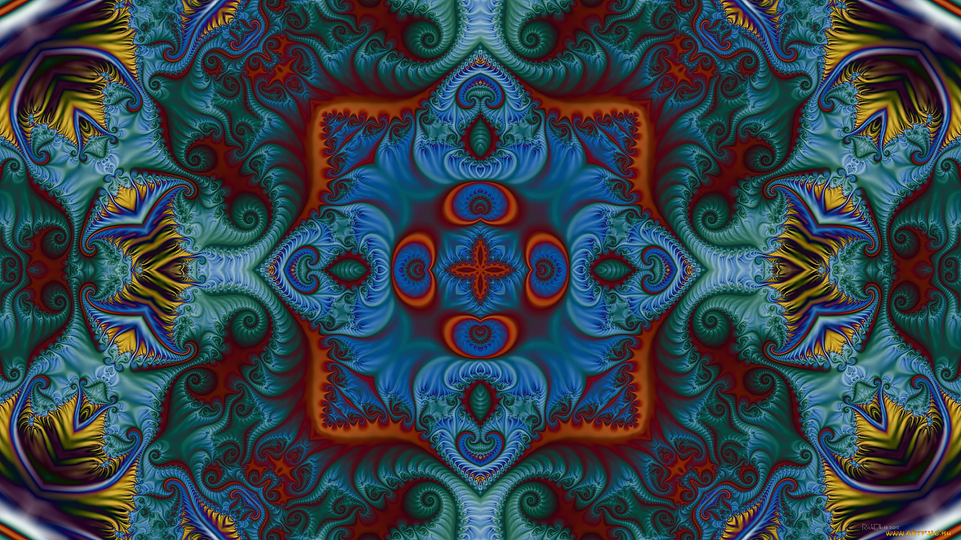 3д, графика, fractal, , фракталы, фон, цвета, узор