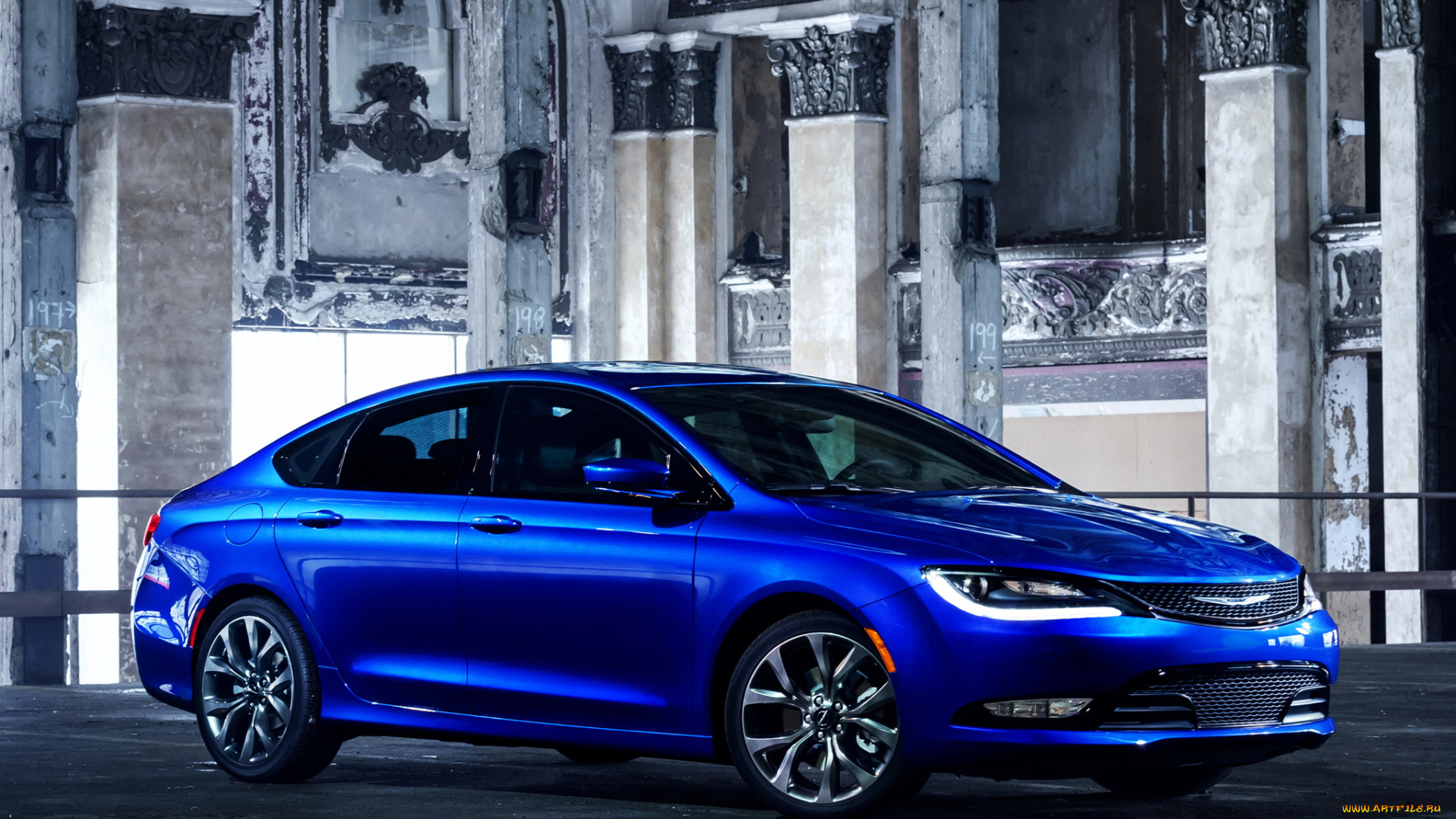 автомобили, chrysler, синий, 200s