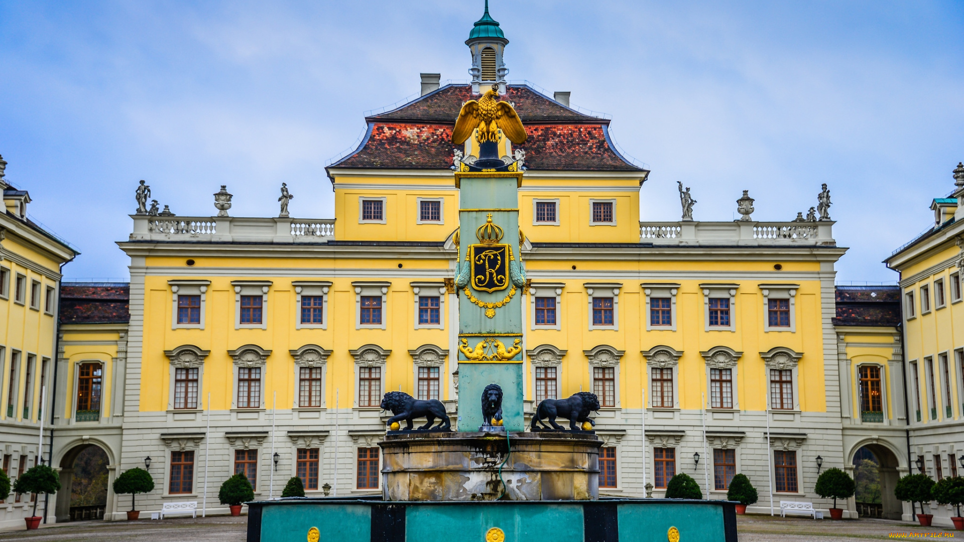 дворец, людвигсбург, , германия, города, -, дворцы, , замки, , крепости, дворец