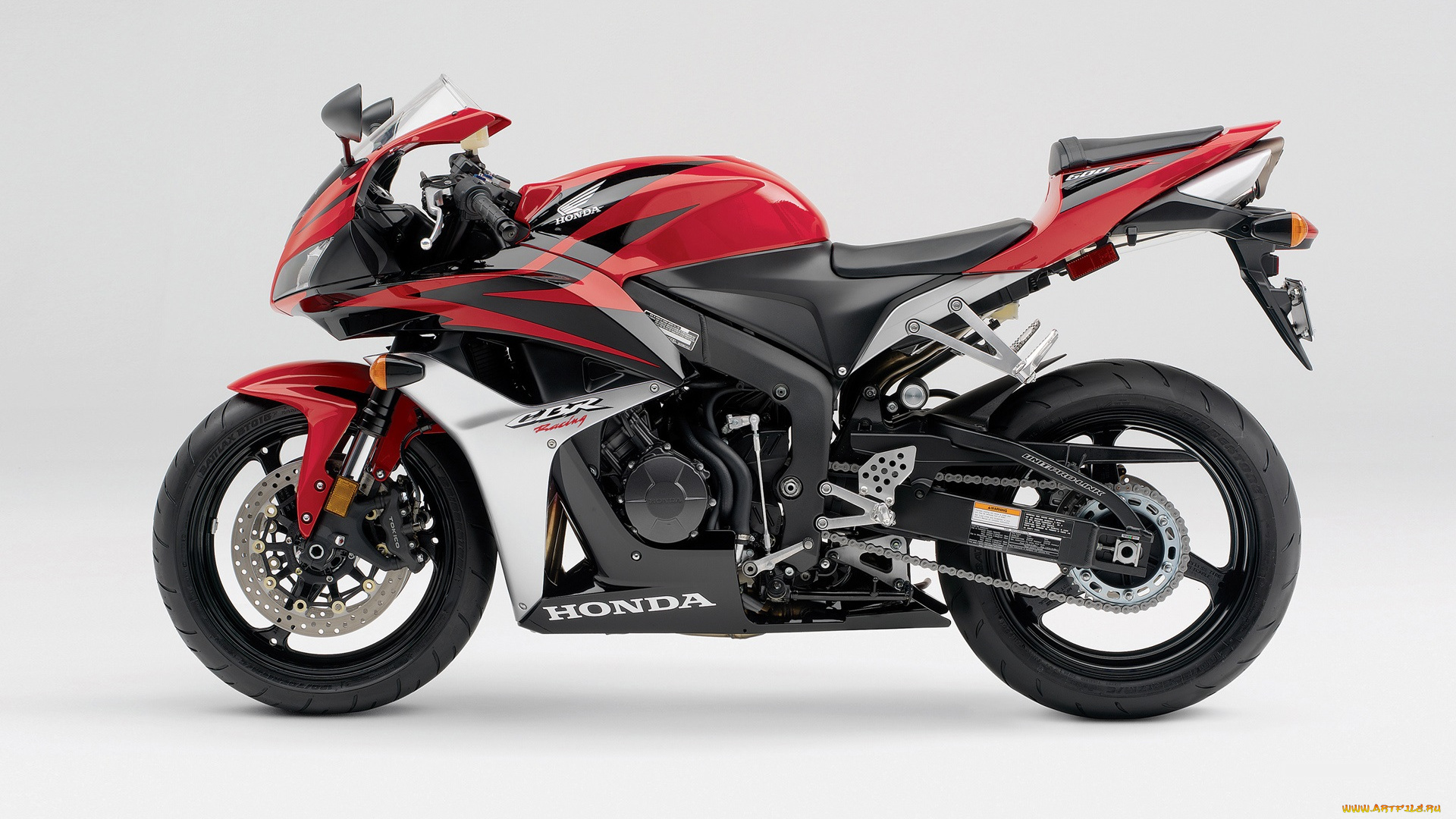 мотоциклы, honda, красный, 2007, cbr600rr