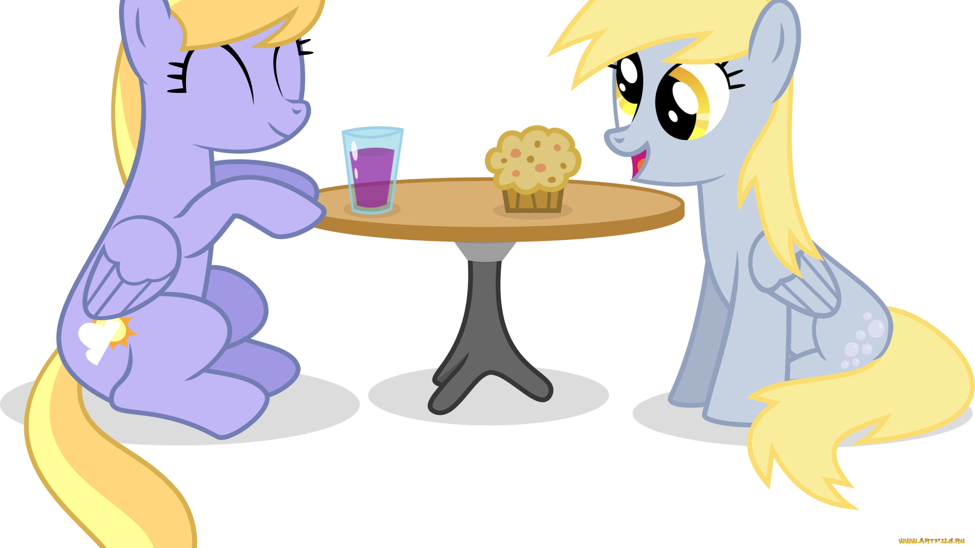 мультфильмы, my, little, pony, стол, пони