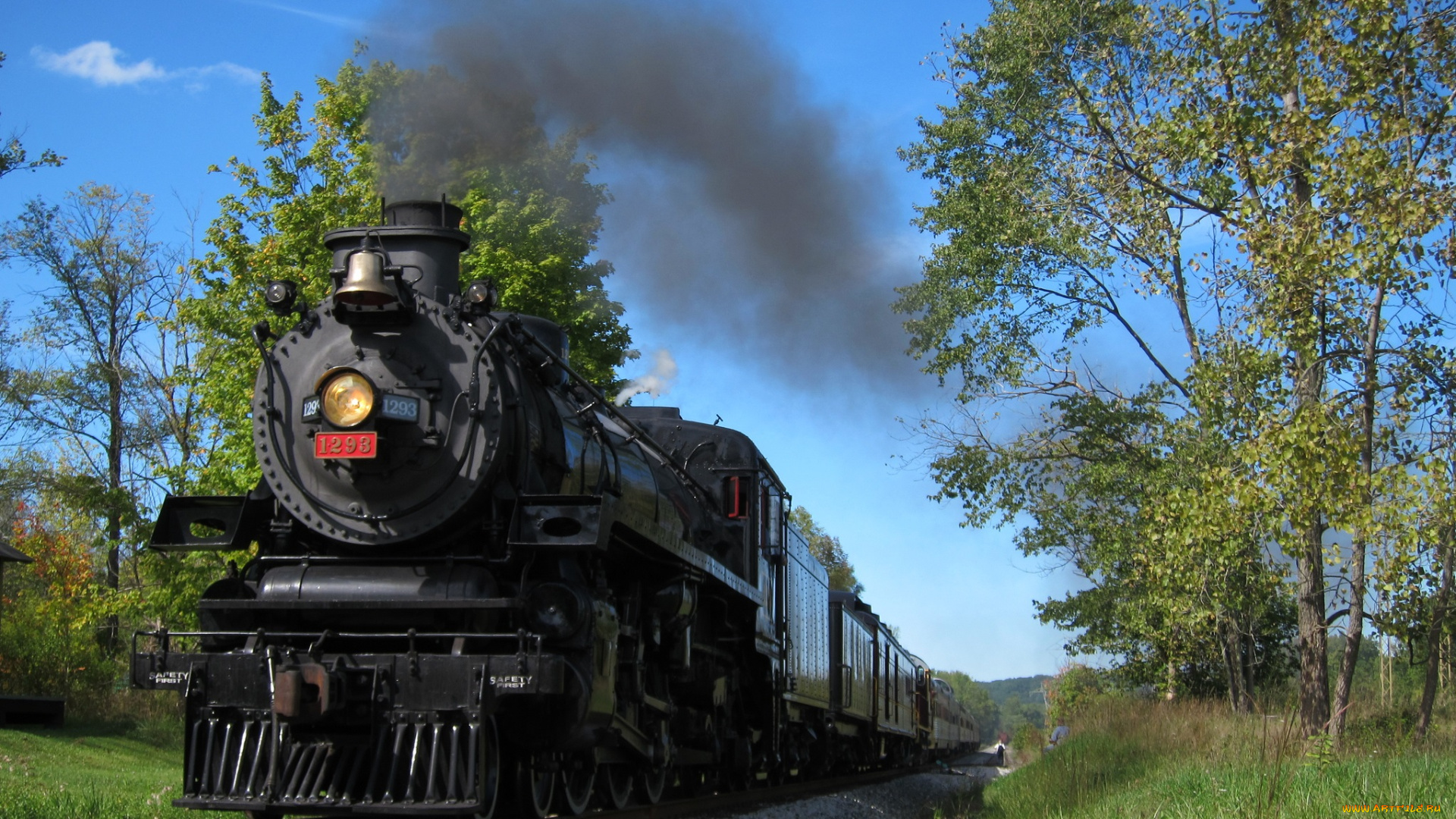 техника, паровозы, паровоз, рельсы, поезд, железная, дорога