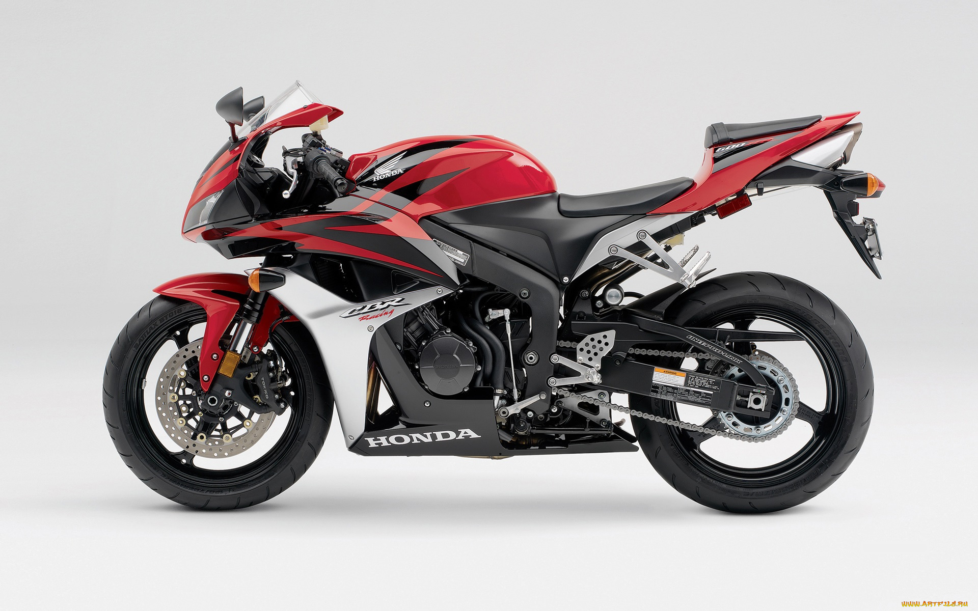мотоциклы, honda, красный, 2007, cbr600rr