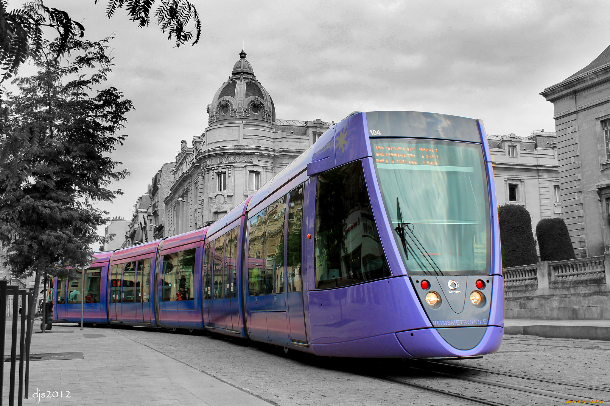 техника, трамваи, трамвай, рельсы, город