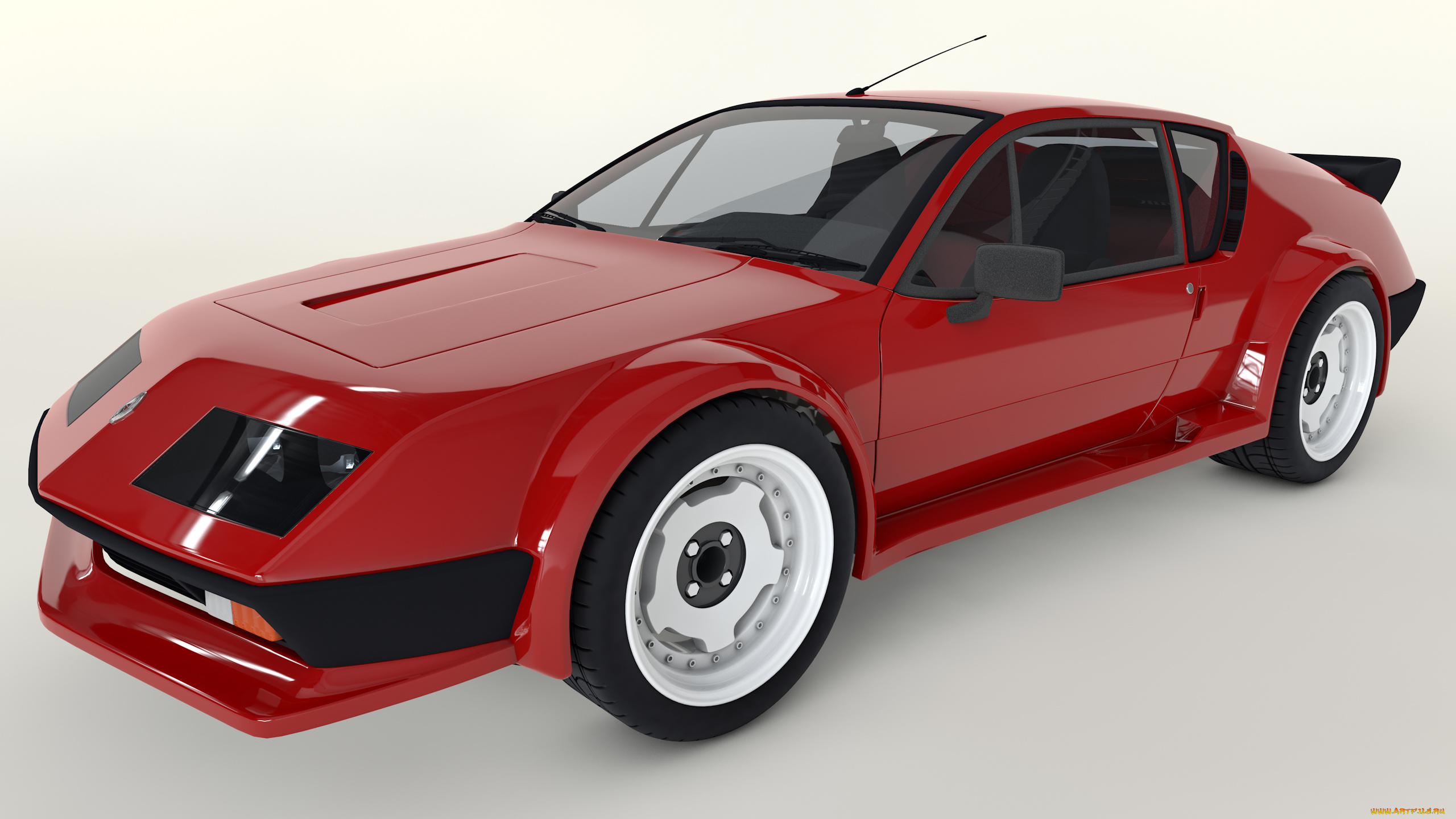 автомобили, 3д, красный, a310, alpine, renault