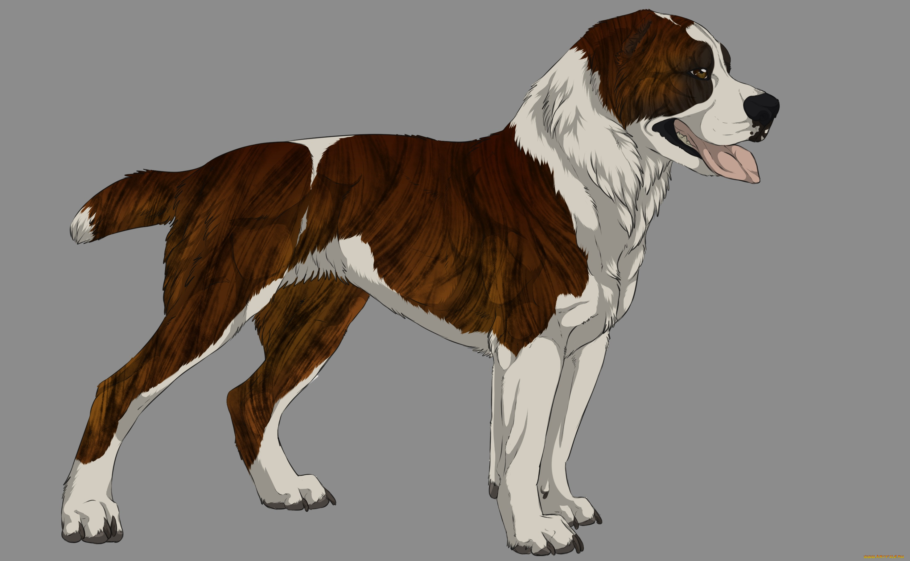 рисованные, животные, , собаки, собака