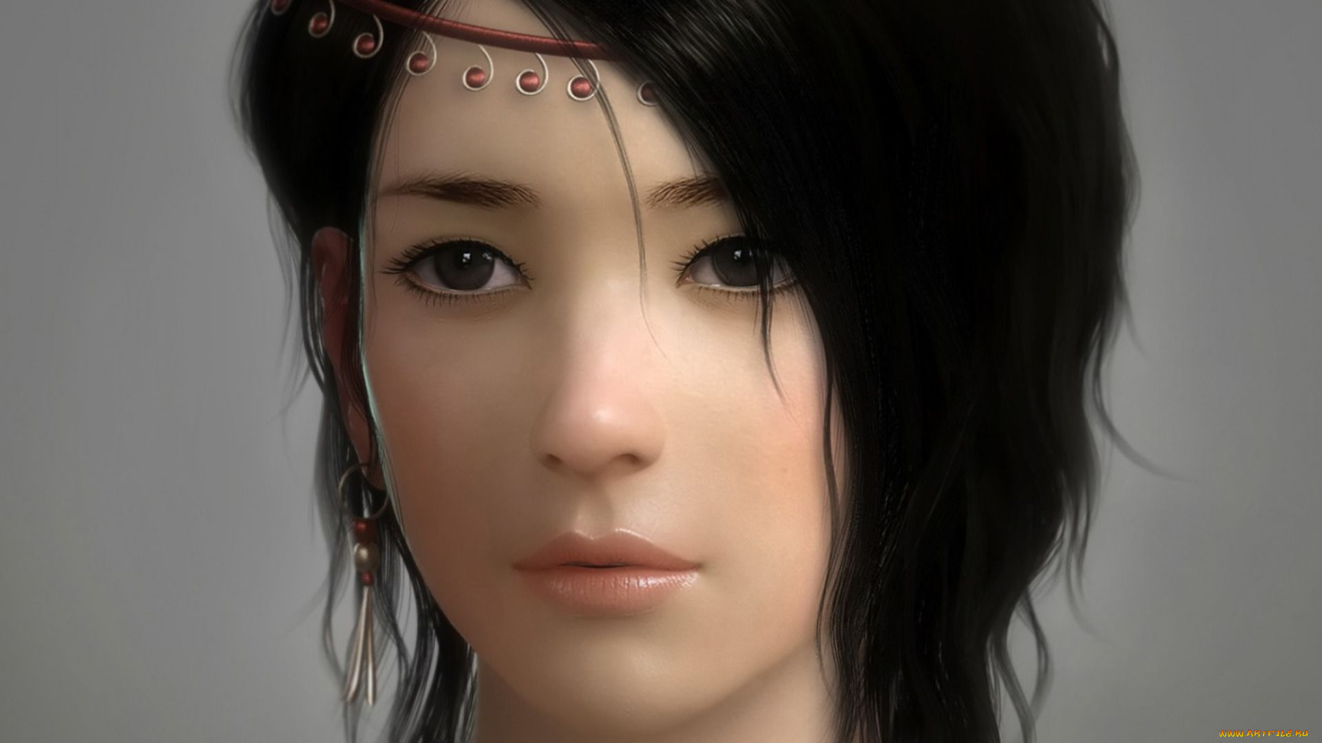 3д, графика, портрет, , portraits, девушка, фон, взгляд