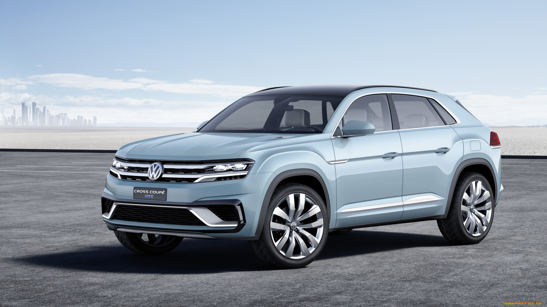 автомобили, volkswagen, coupt, cross, 2015г, concept, gte