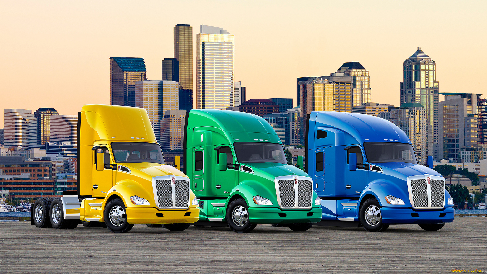 kenworth, t680, day, cab, , 52-inch, sleeper, , 76-inch, sleeper, автомобили, kenworth, седельный, грузовик, тяжелый, тягач