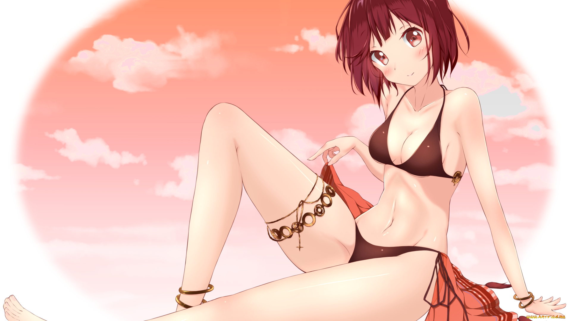 atelier, sophie, аниме, unknown, , другое, фон, взгляд, девушка