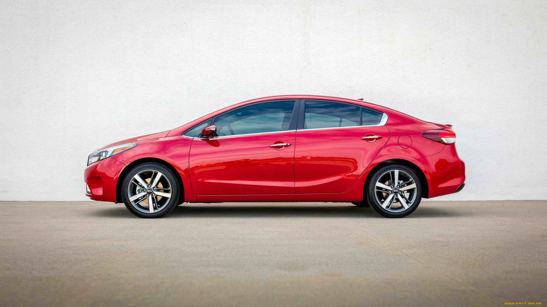 автомобили, kia, красный, forte, 2017г
