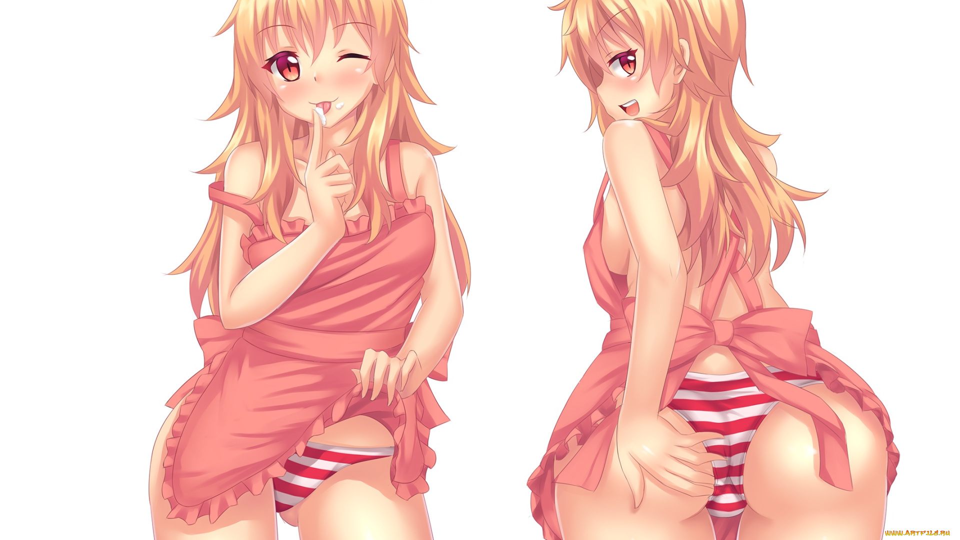 original, аниме, unknown, , другое, фон, девушки, взгляд