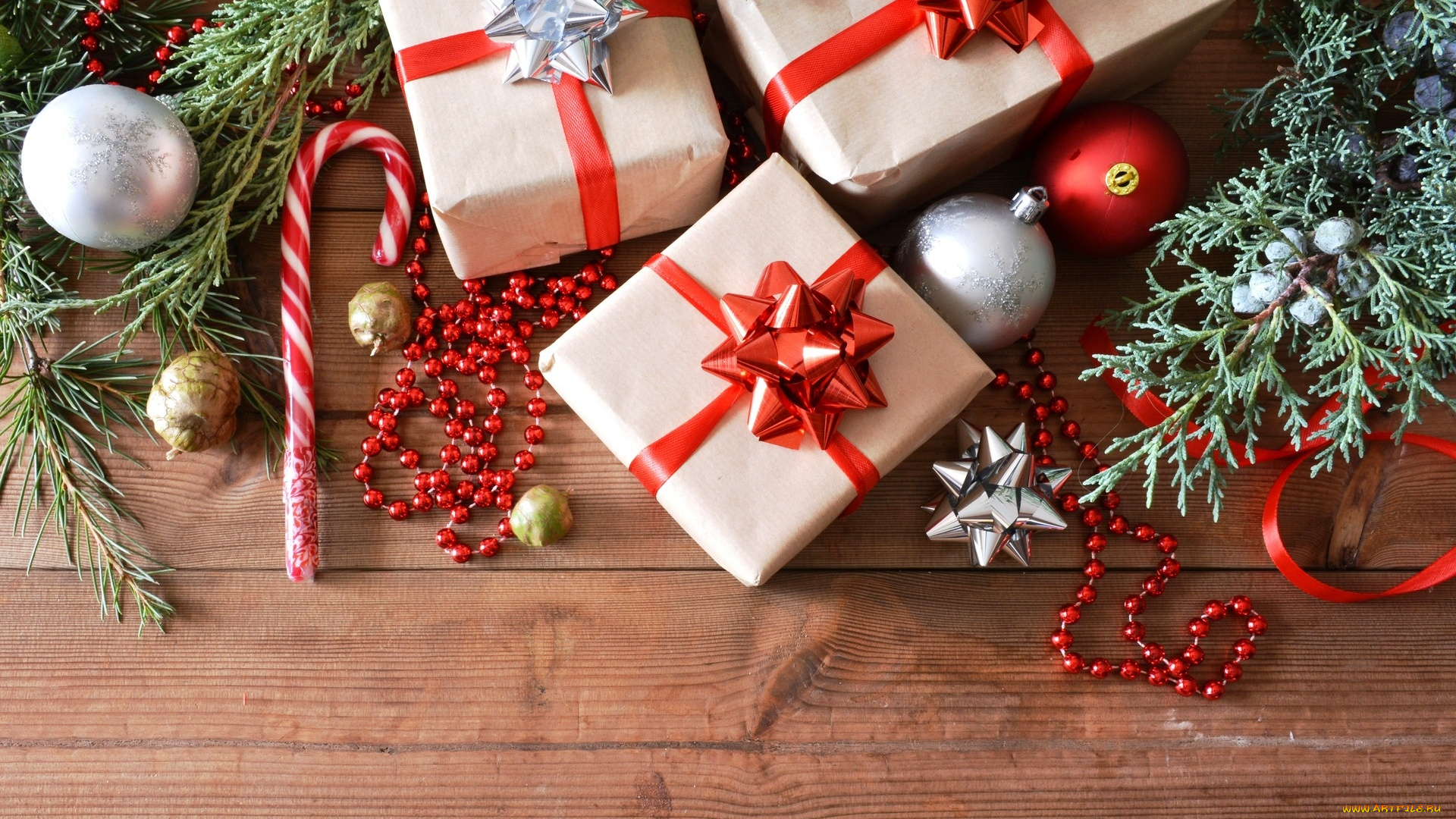 праздничные, подарки, и, коробочки, ветки, ёлка, туя, коробки, украшения, гирлянда, подарки, конфеты