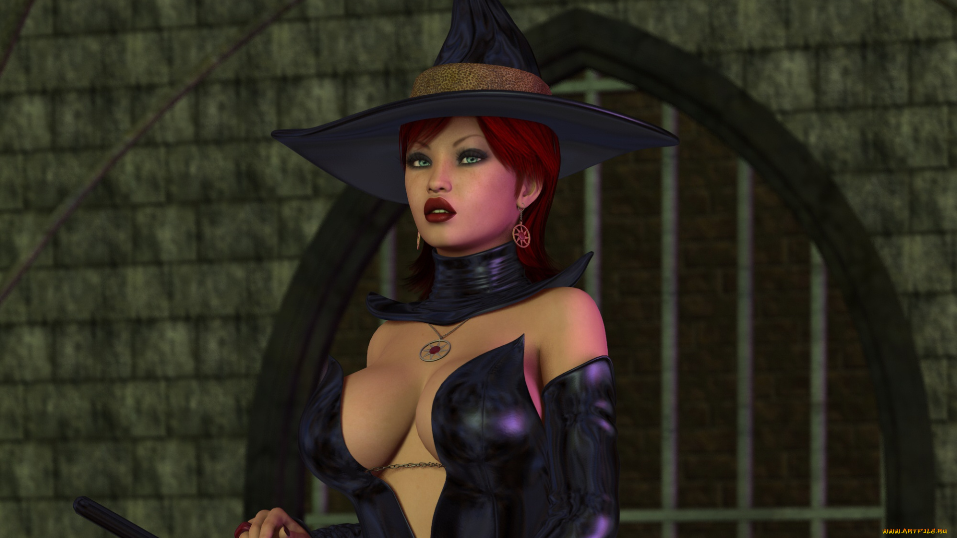 3д, графика, фантазия, , fantasy, фон, девушка, взгляд