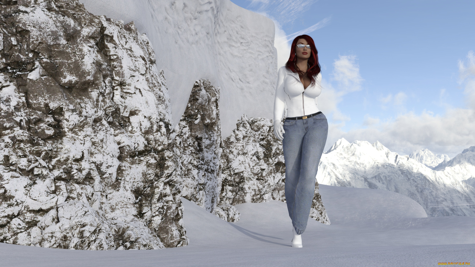 3д, графика, люди, , people, фон, взгляд, девушка