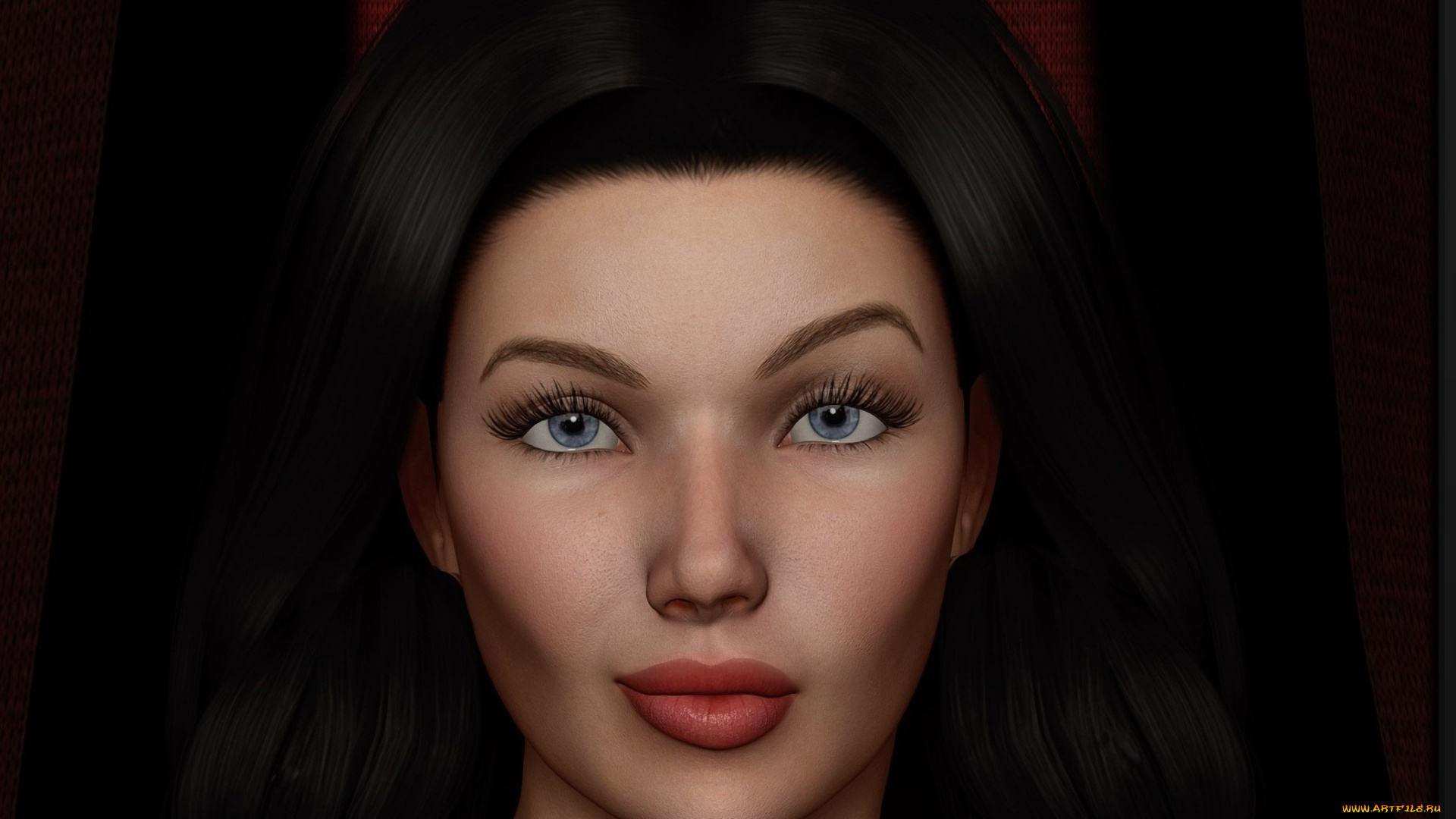 3д, графика, портрет, , portraits, фон, взгляд, девушка