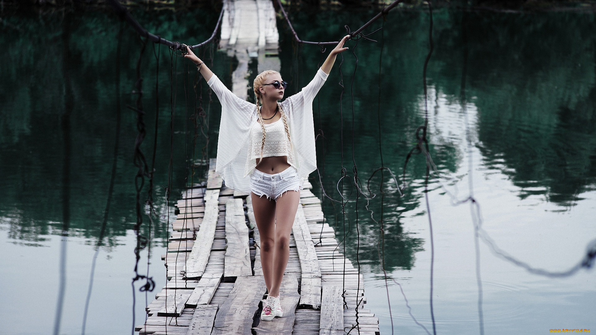 девушки, -unsort, , блондинки, девушка, взгляд, фон