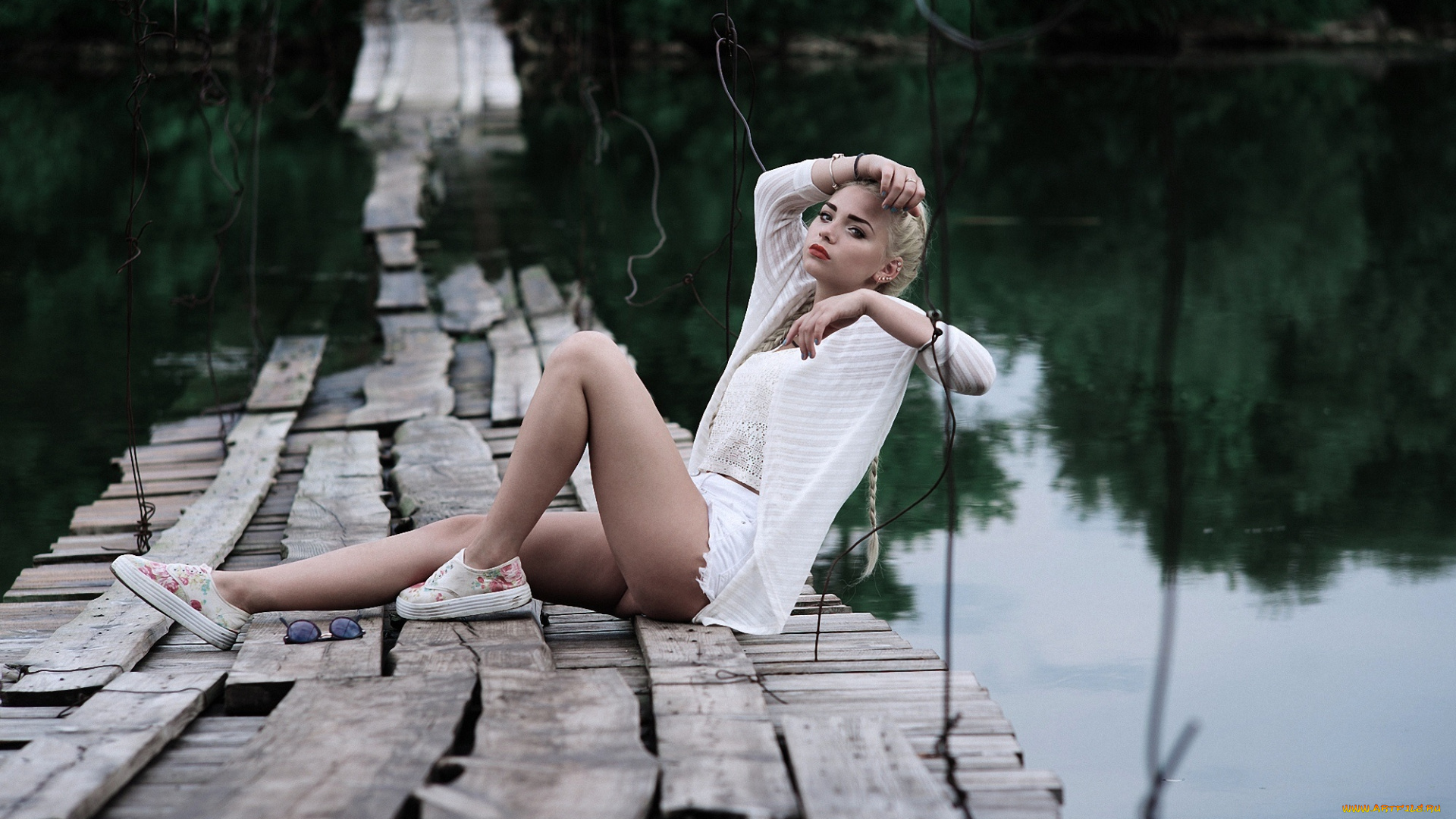 девушки, -unsort, , блондинки, фон, девушка, взгляд