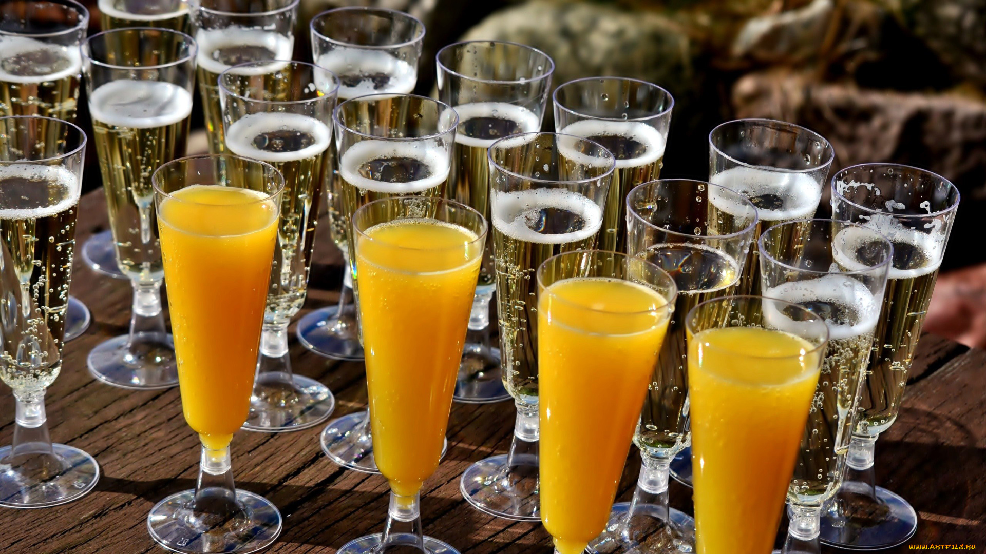 еда, напитки, сок, бокалы, шампанское