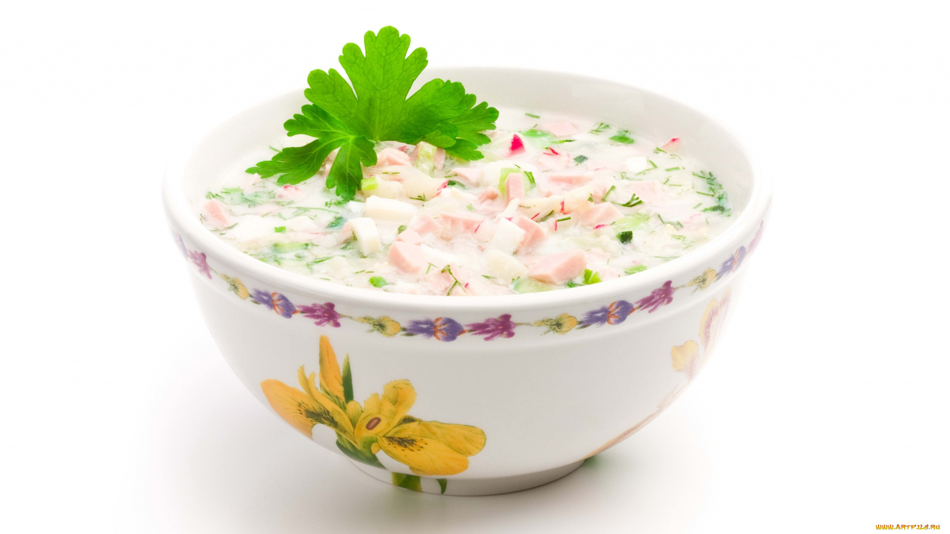 еда, первые, блюда, окрошка