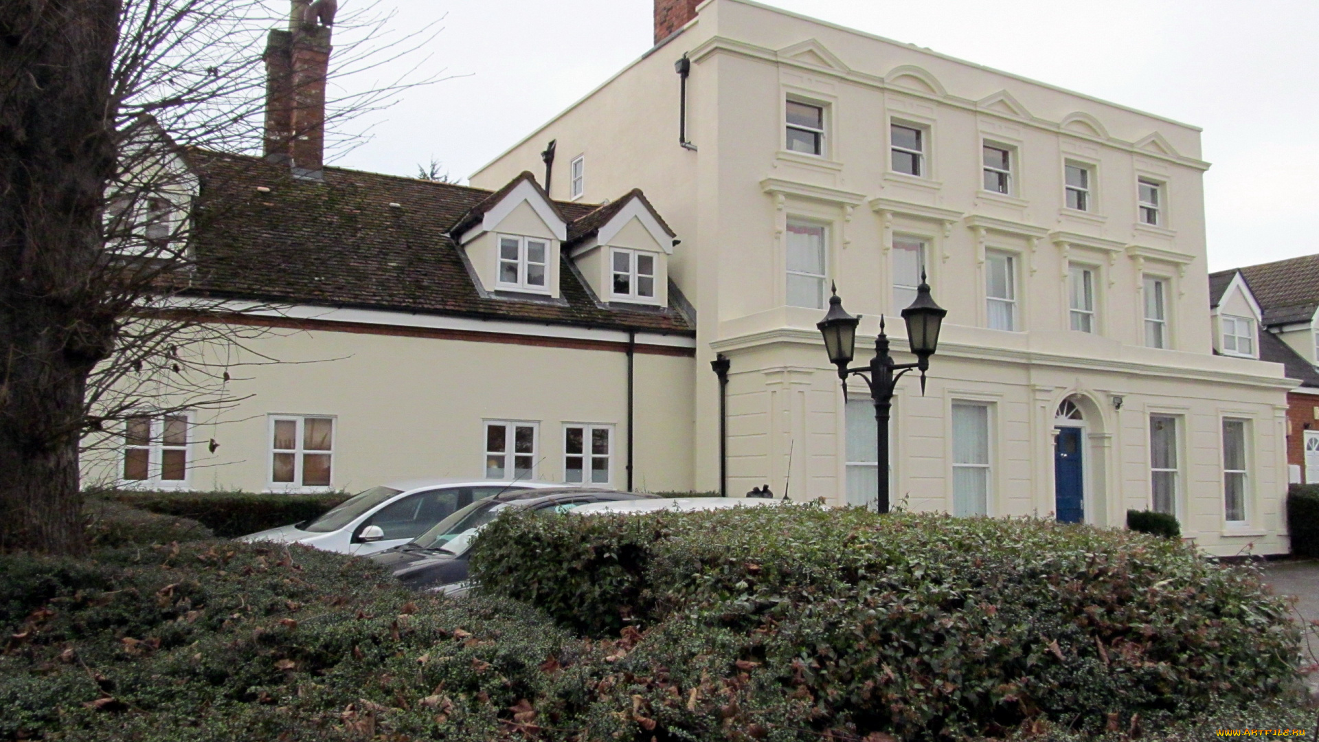 города, -, здания, , дома, фонарь, трубы