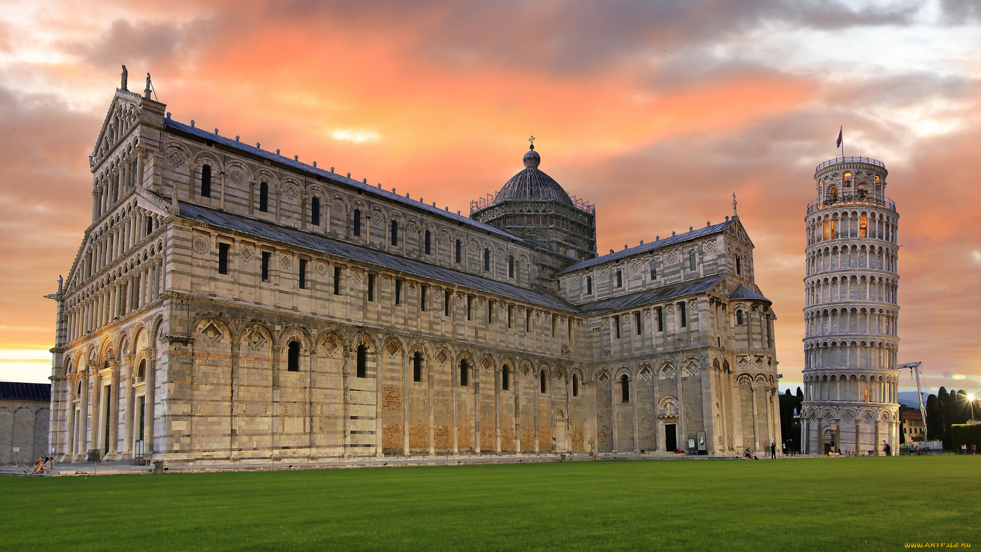 leaning, tower, of, pisa, города, пиза, , италия, башня, дворец
