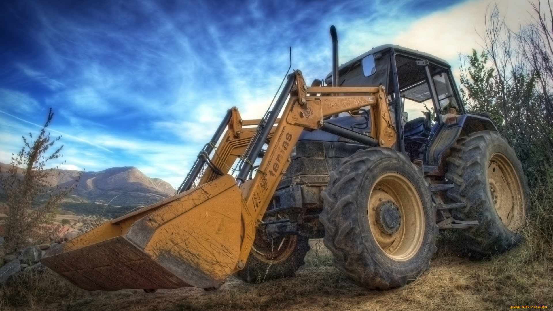 техника, фронтальные, погрузчики, ковш