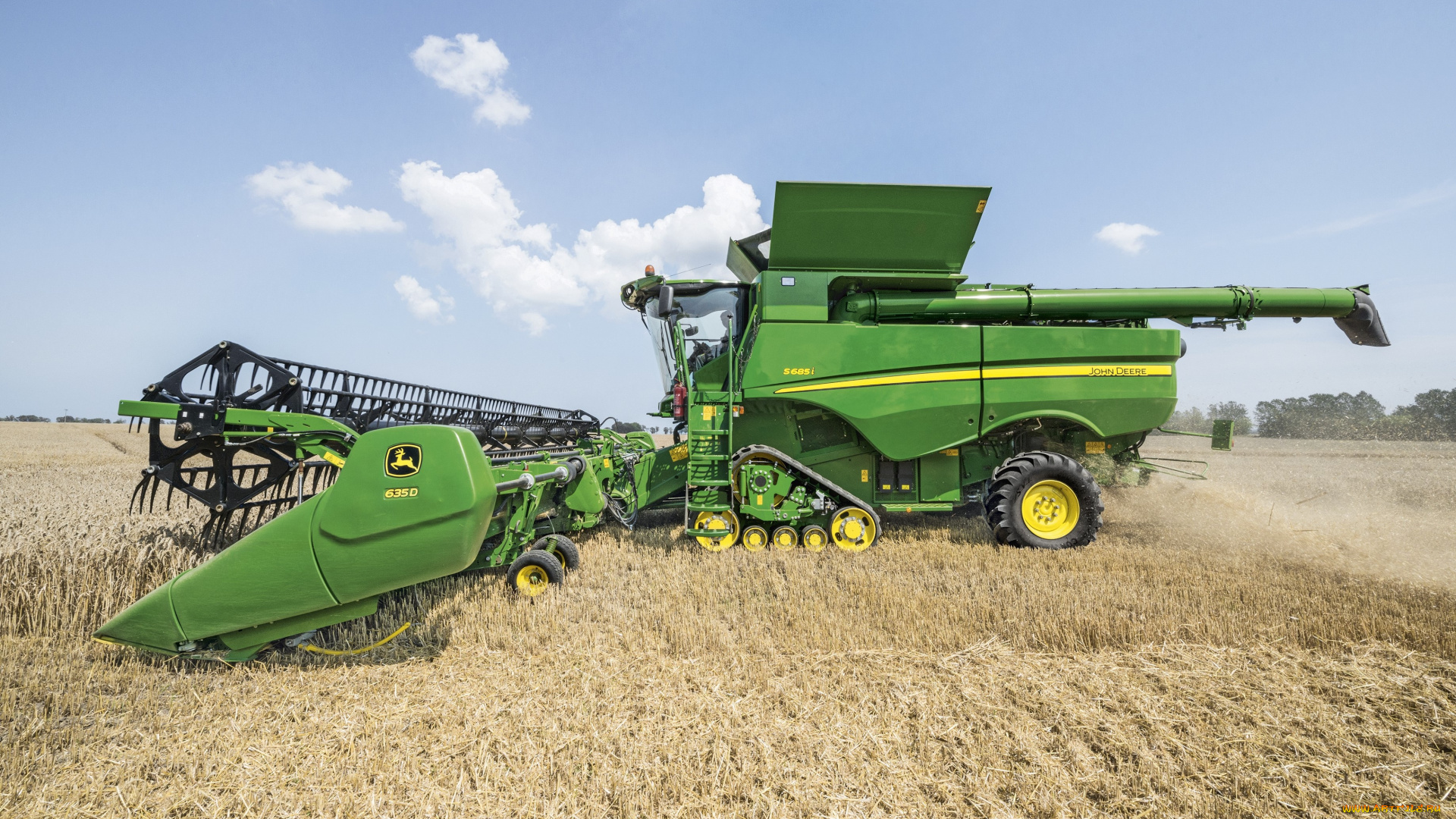 техника, комбайны, john, deere