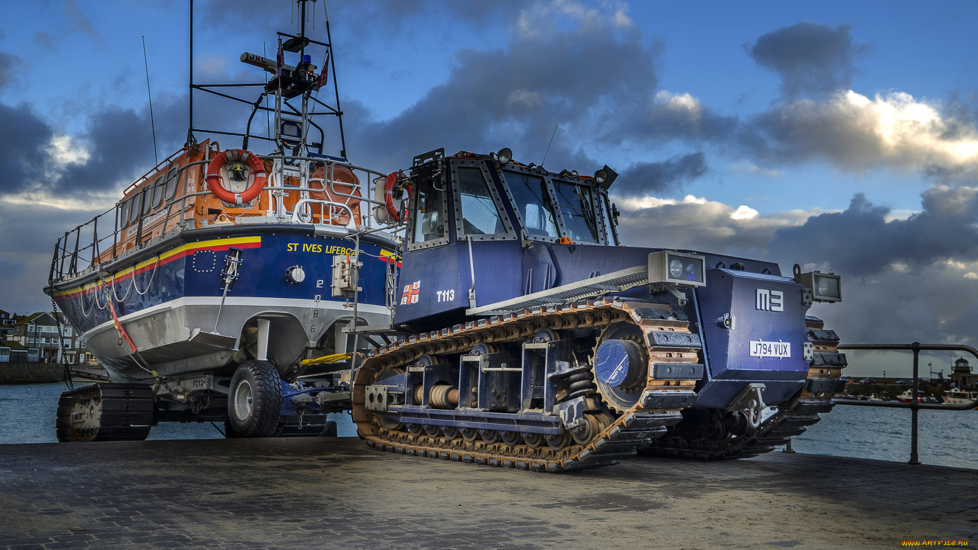 техника, тракторы, на, гусенецах, буксировка