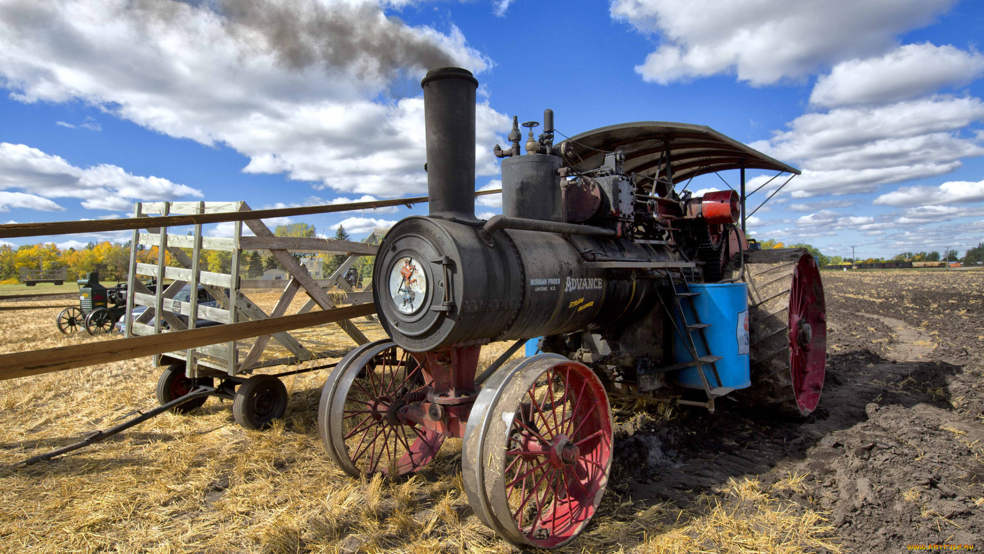техника, тракторы, трактор, паровой