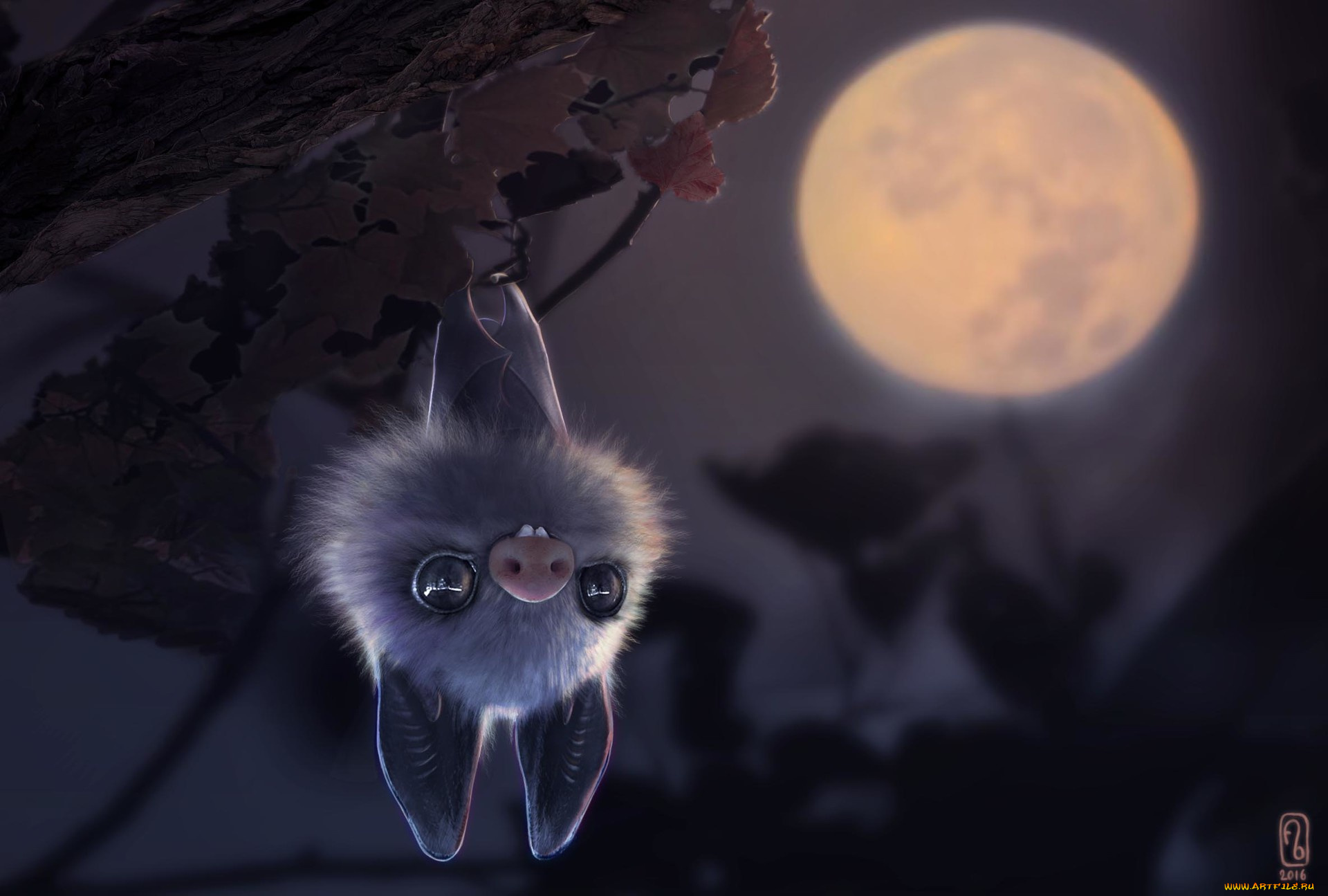 рисованное, животные, , мыши, , крысы, мышка, луна