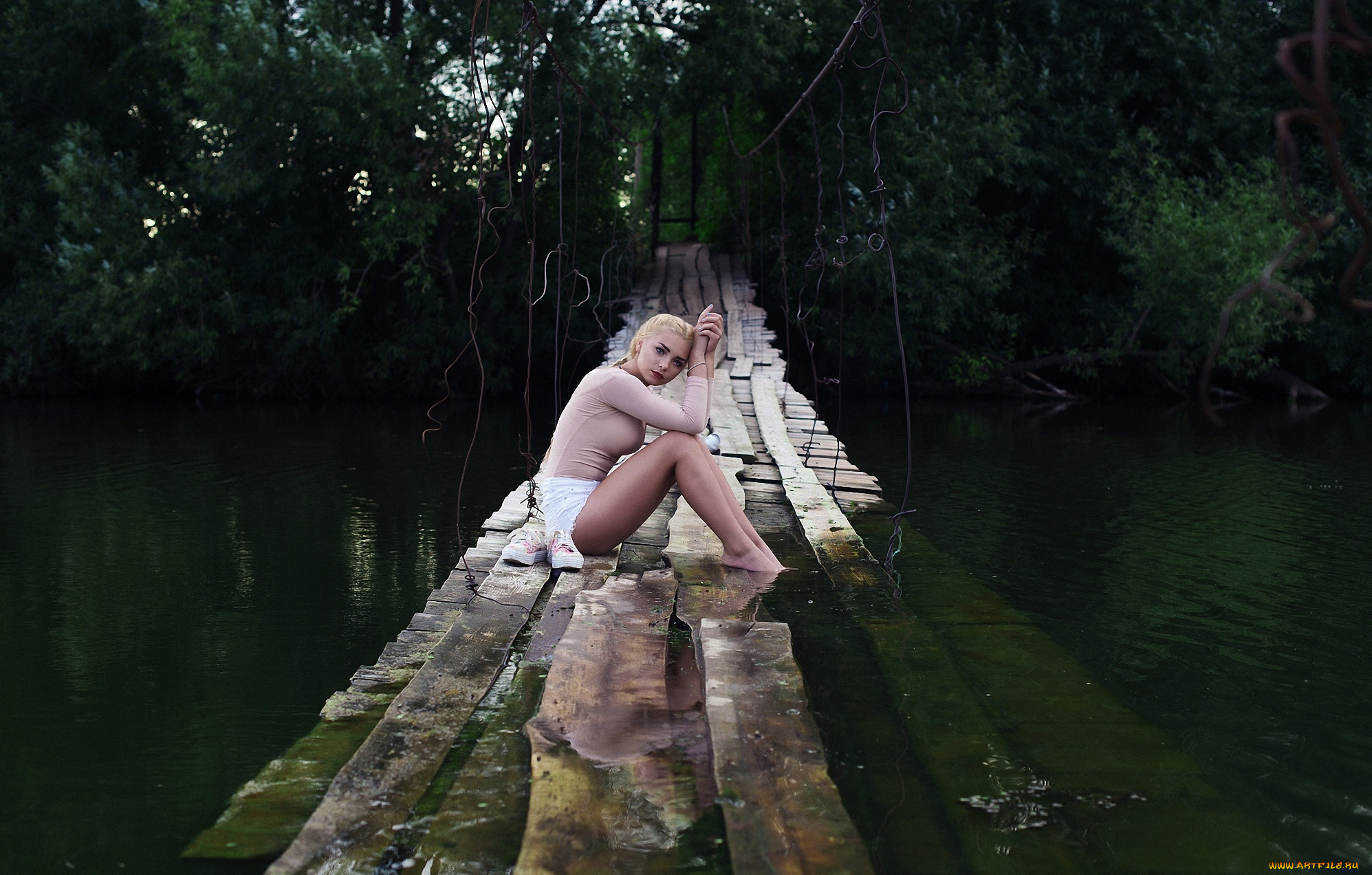 девушки, -unsort, , блондинки, фон, взгляд, девушка