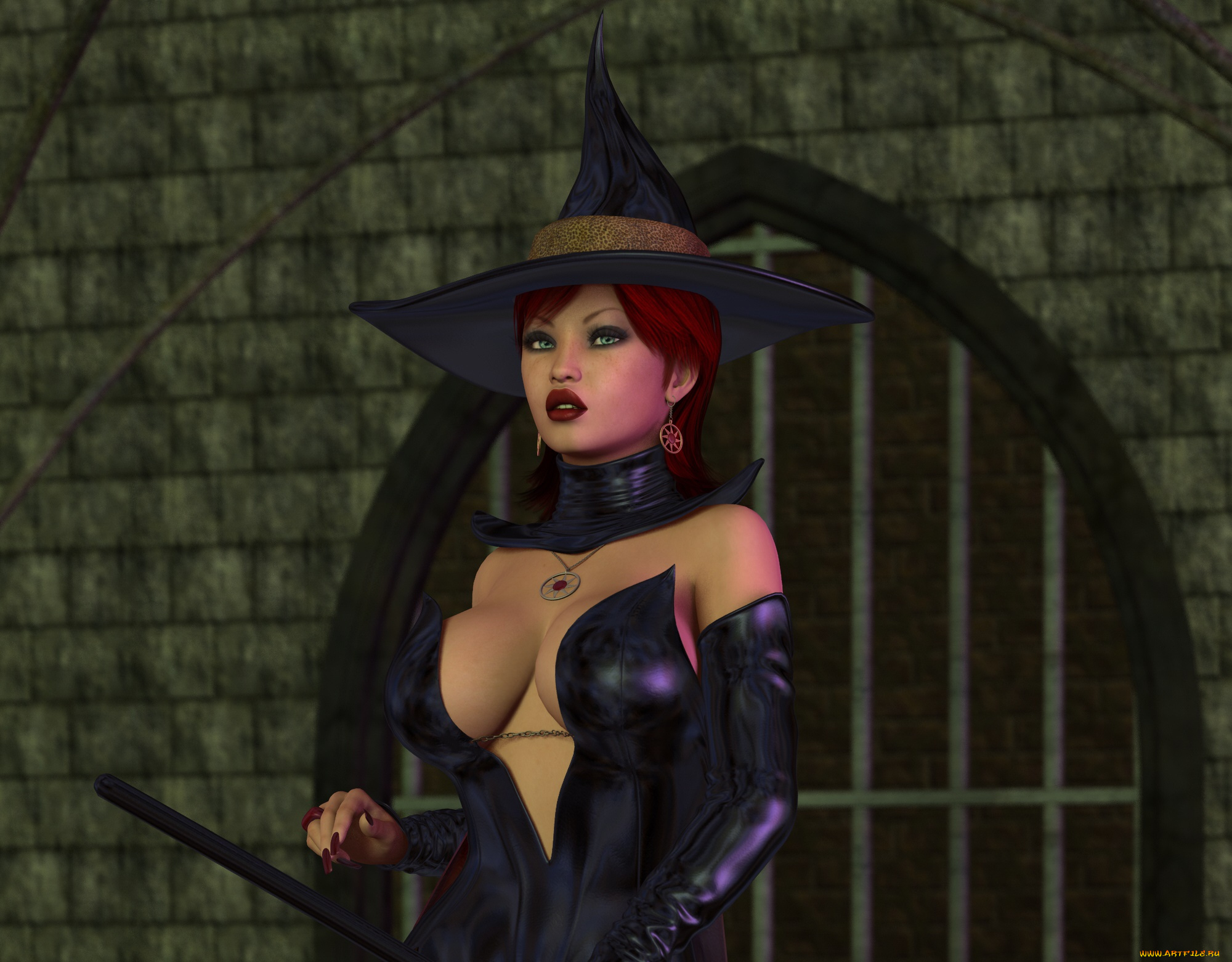 3д, графика, фантазия, , fantasy, фон, девушка, взгляд