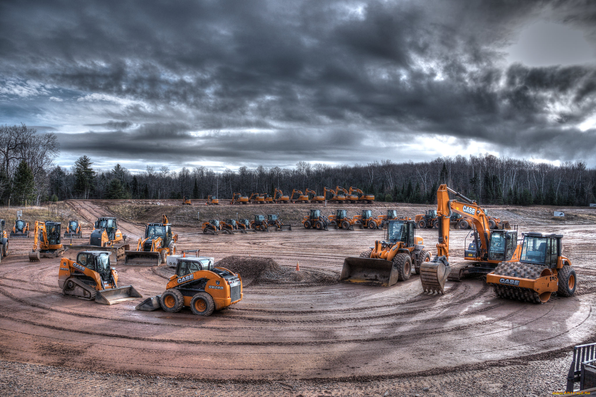 техника, строительная, техника, карьер