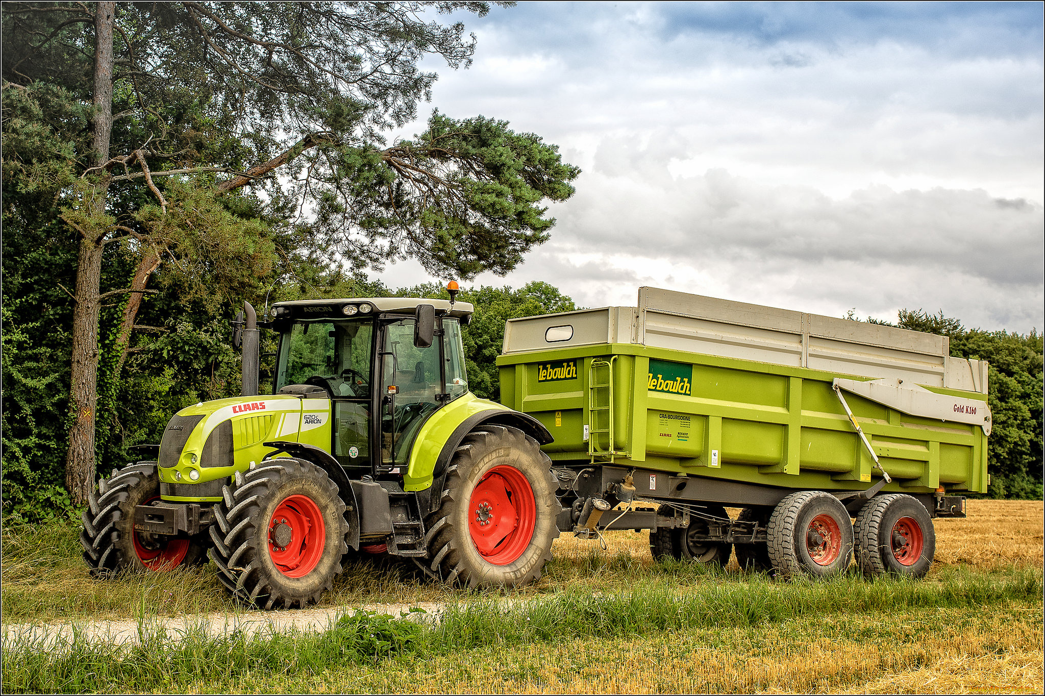 техника, тракторы, прицеп