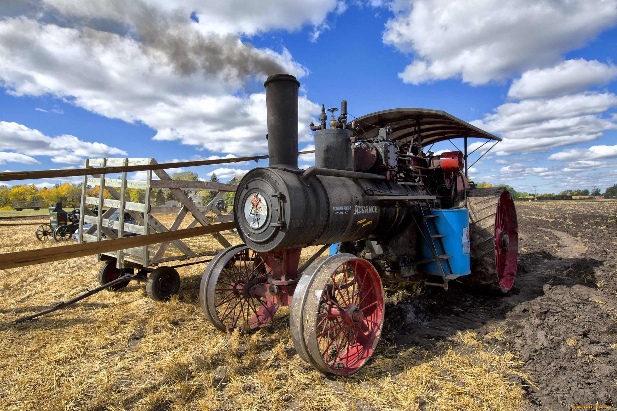 техника, тракторы, трактор, паровой