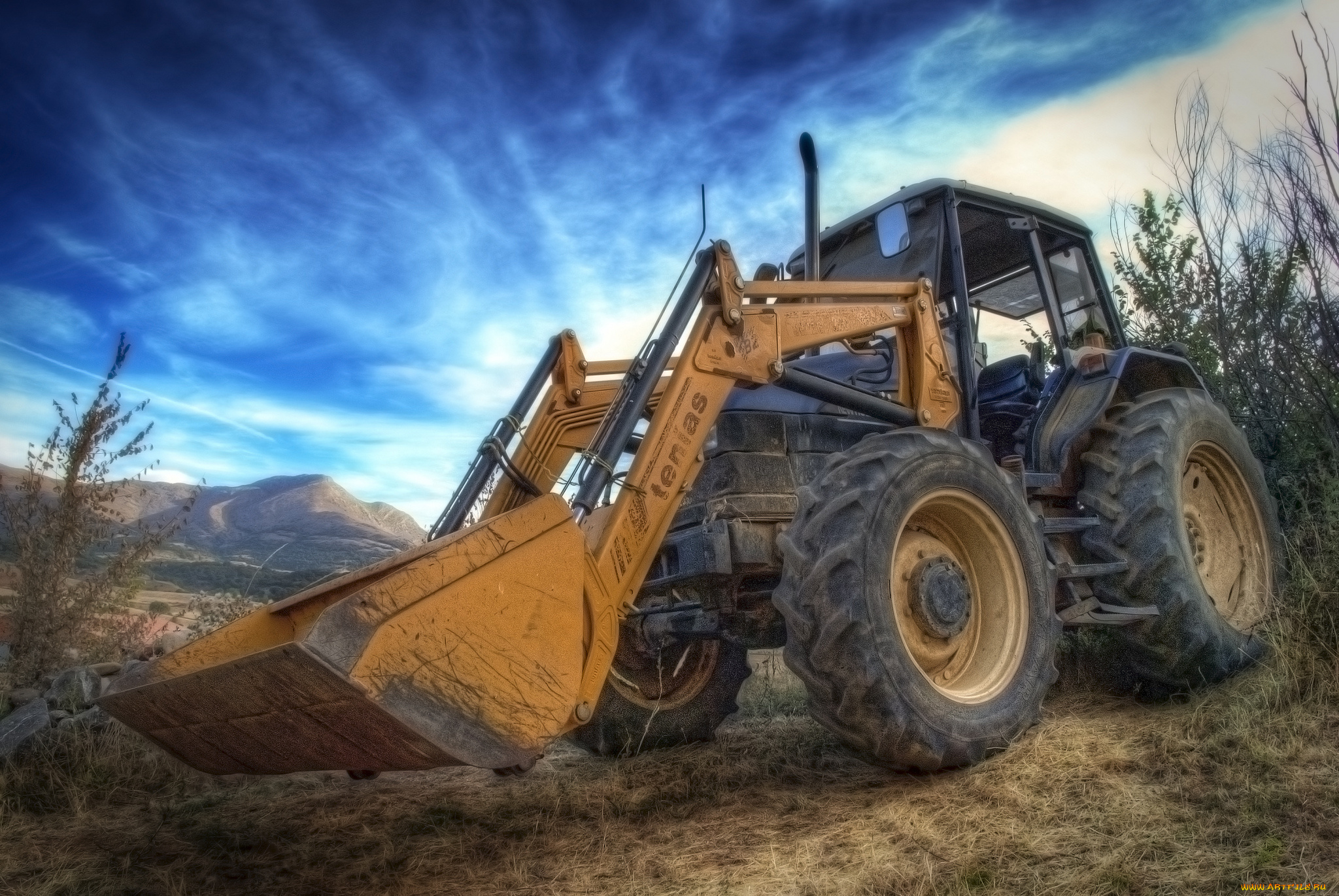 техника, фронтальные, погрузчики, ковш