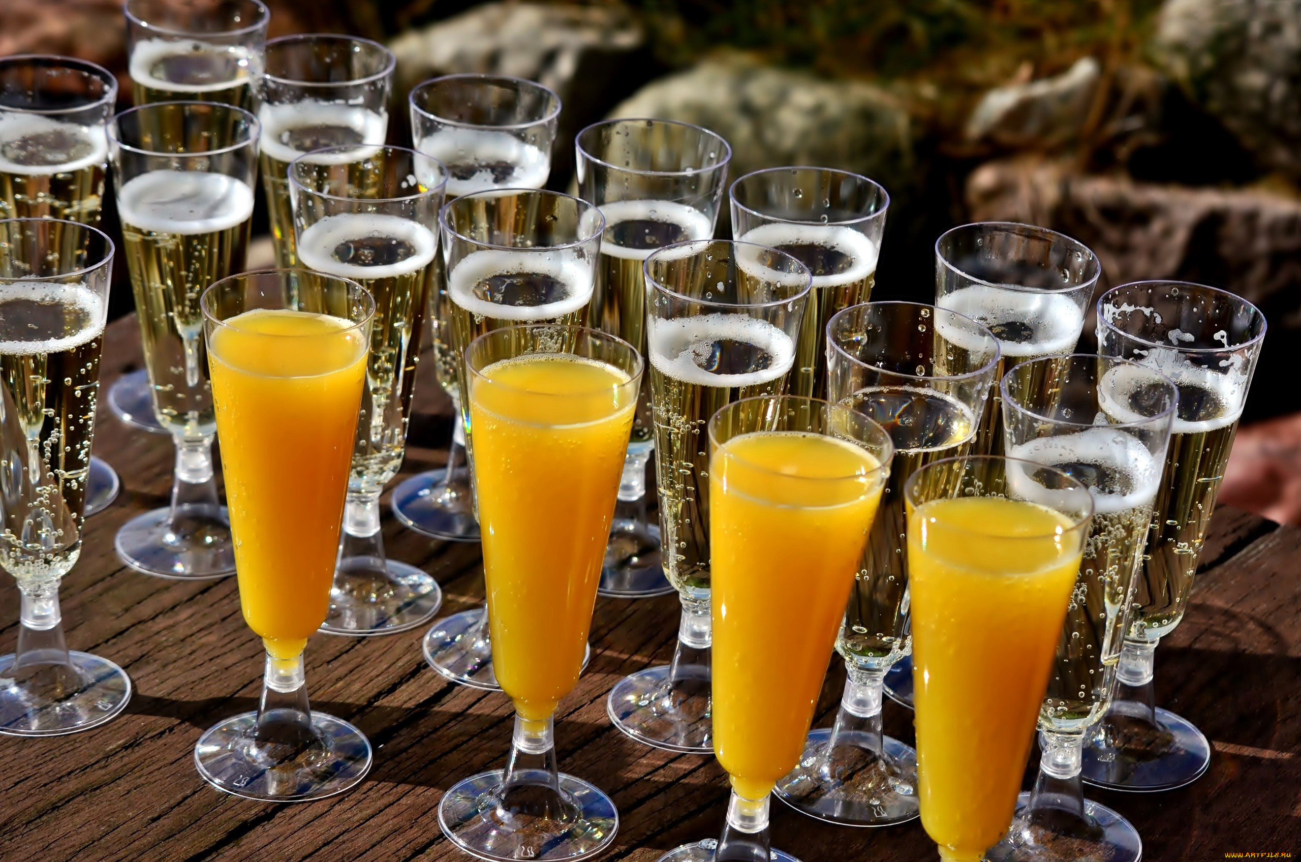 еда, напитки, сок, бокалы, шампанское