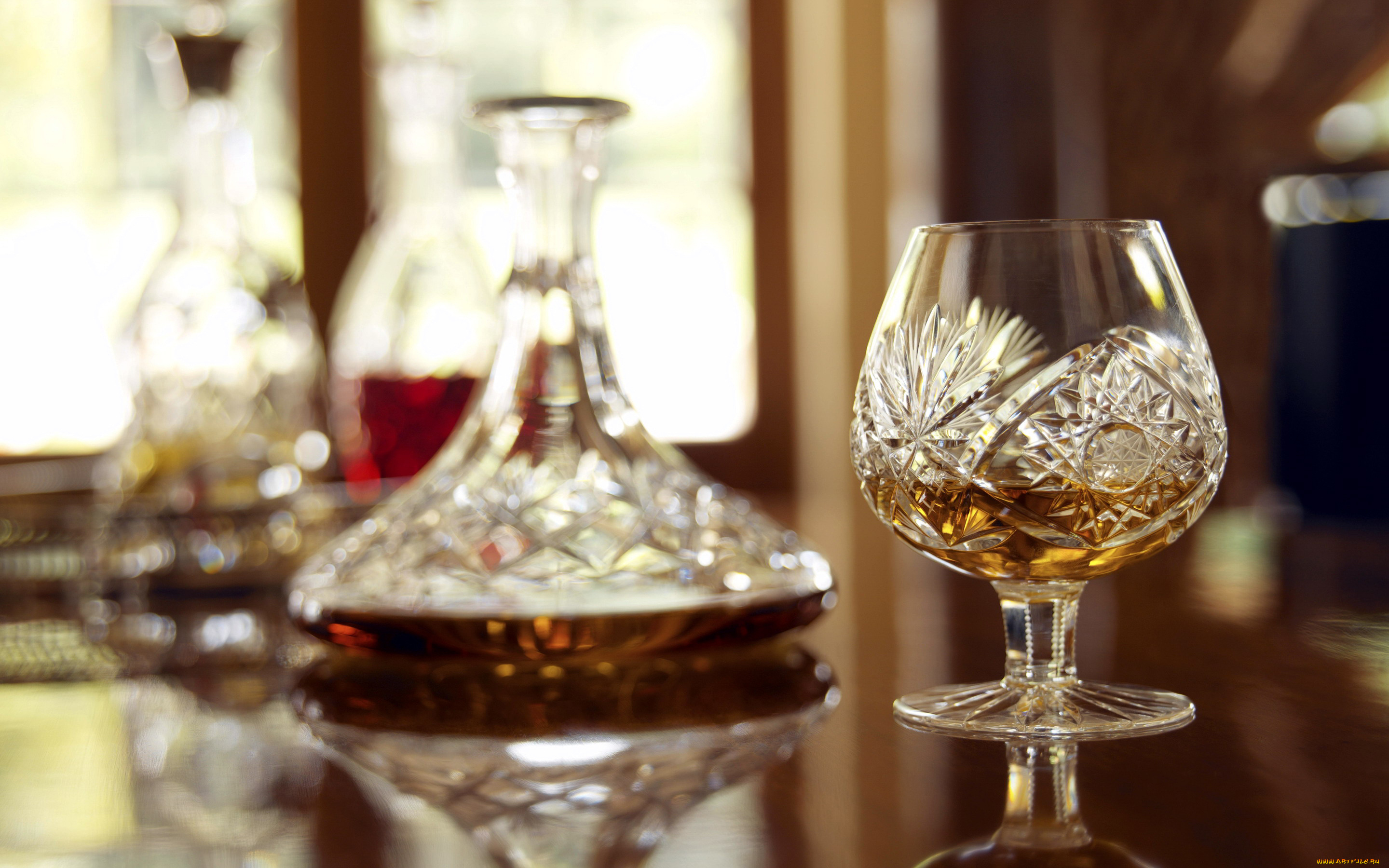 еда, напитки, коньяк, графин, хрусталь, бокал
